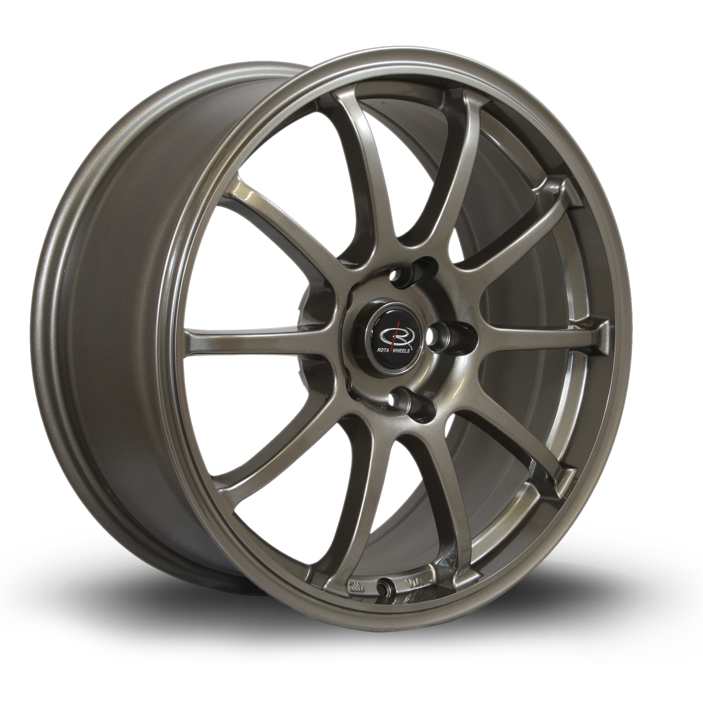 Rota GTR 17x9.5 5x114.3 ET12, Noir, Liseret Rouge