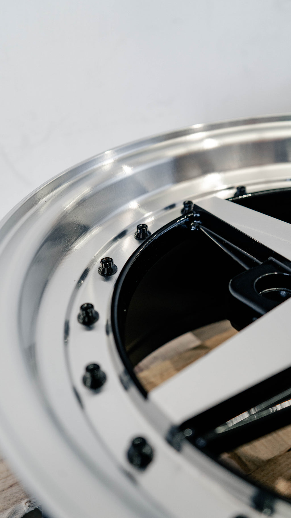 Rota Zero, 15 x 8 inch, 4114 PCD, ET10 Black with Polished Face