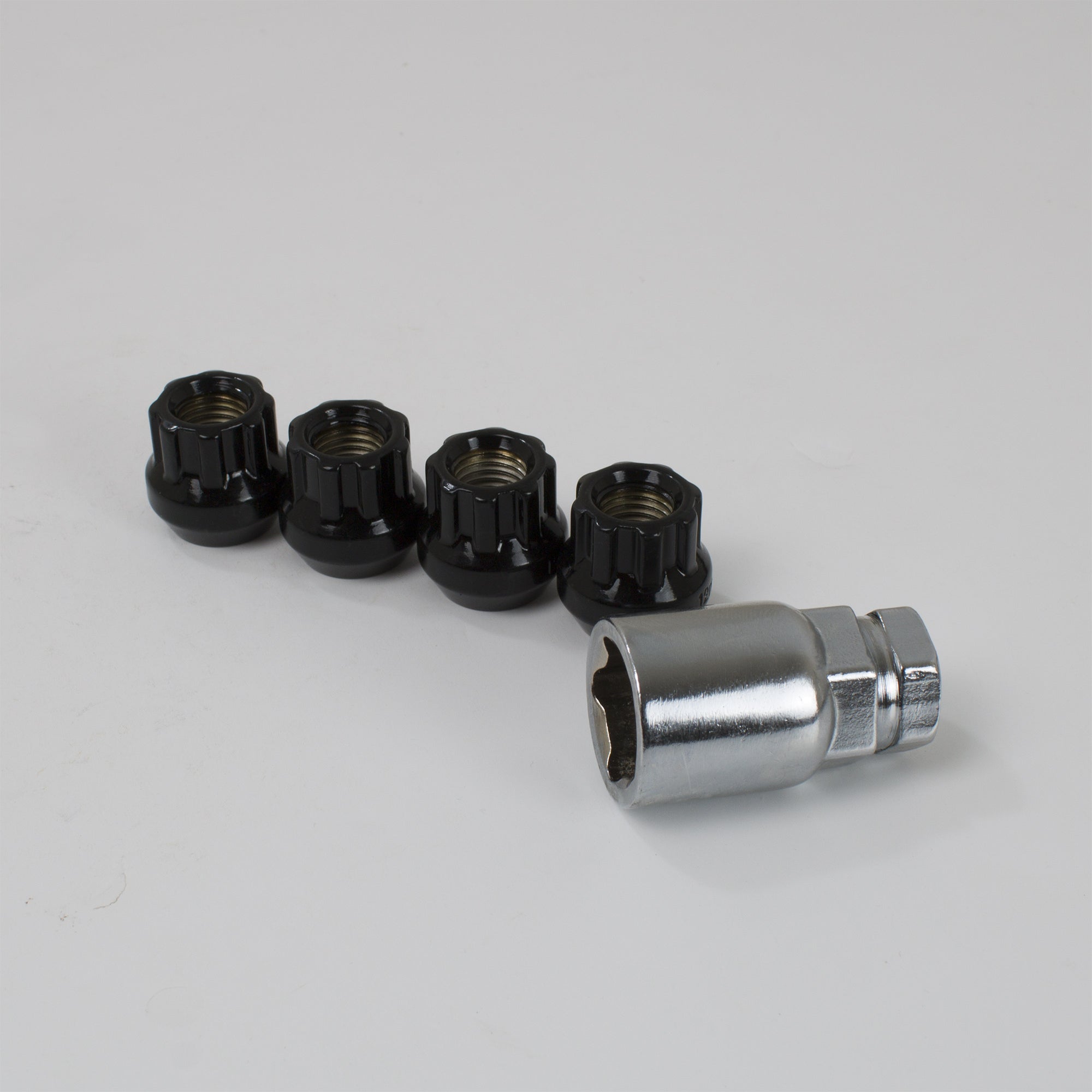 Titan Open Locknuts M12x1.25 60-degree Taper Locking Wheel Nuts
