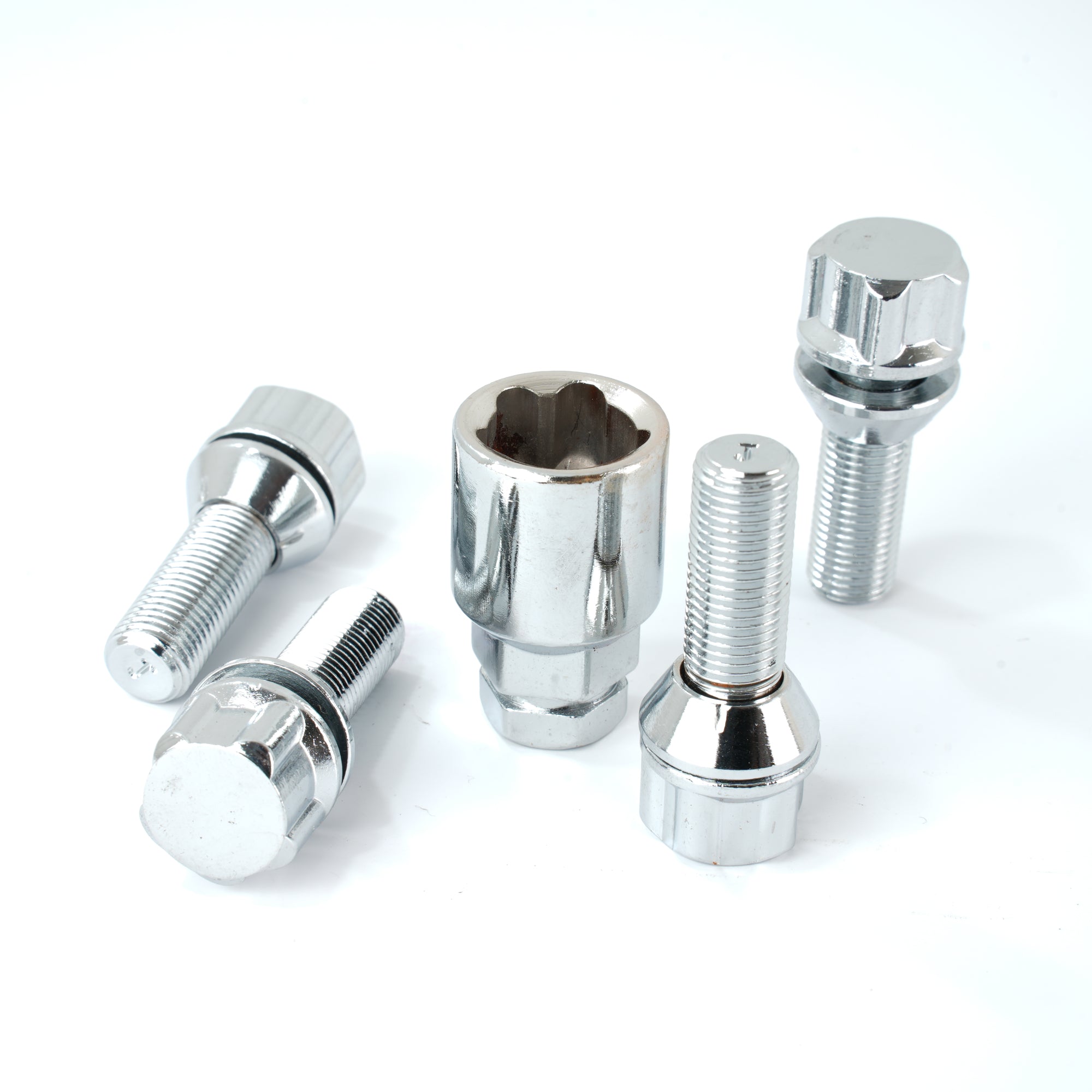 Titan Variable PCD M12x1.25 60-degree Taper 26mm Locking Wheel Bolts