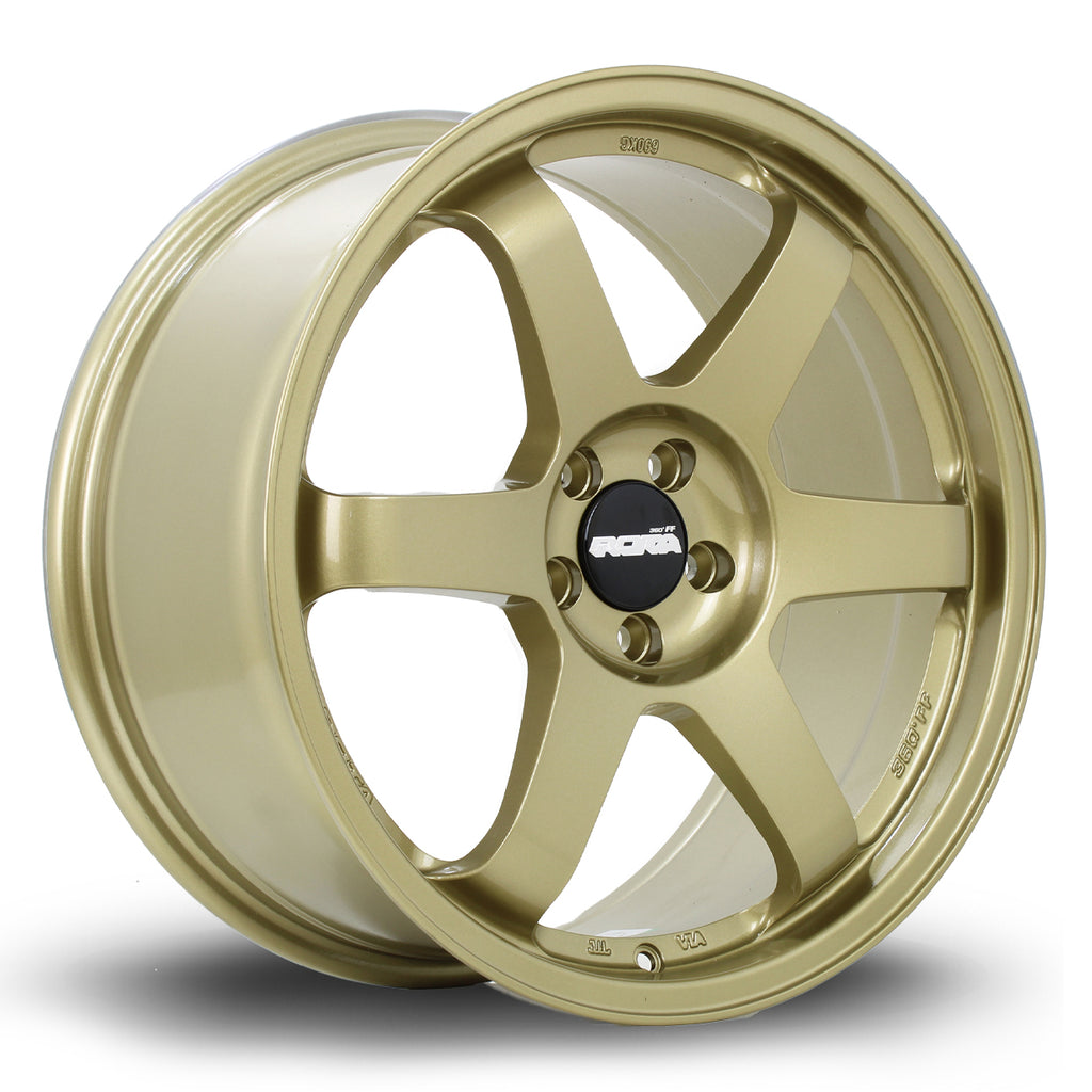 Rota Grid Flow-Forged, 18 x 8.5 inch, 5x114 PCD, ET44 in Gold, Single Rim