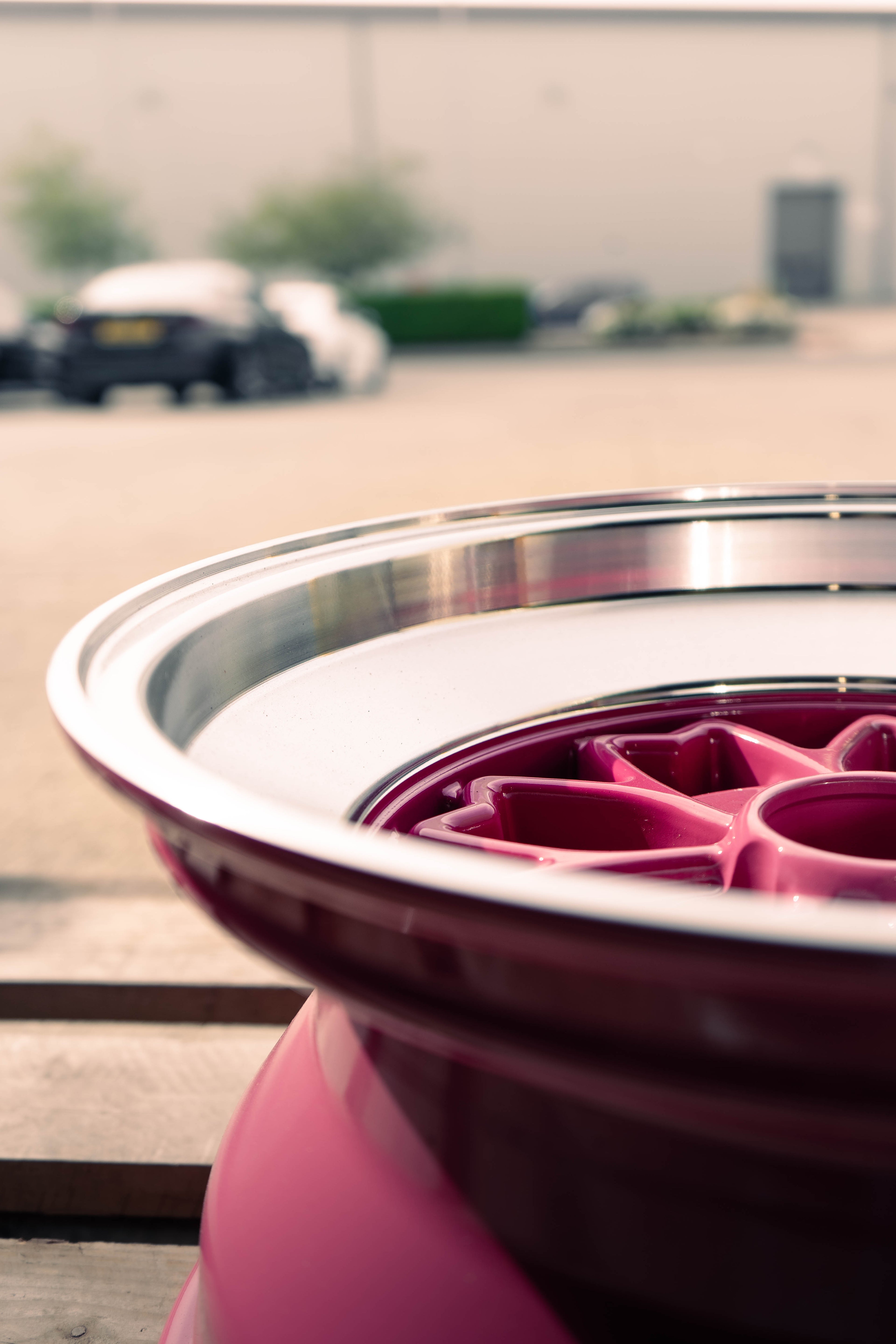 Rota Aleica, 15 x 8 inch, 4x114 PCD, ET0 in Pink with Polished Lip, Single Rim