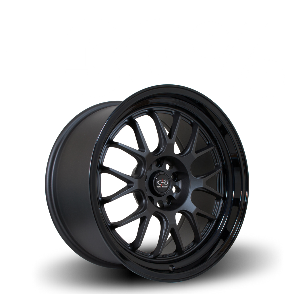 Rota MXR, 18 x 9.5 inch, 5114 PCD, ET20 Flat Gunmetal with Gloss Black Lip