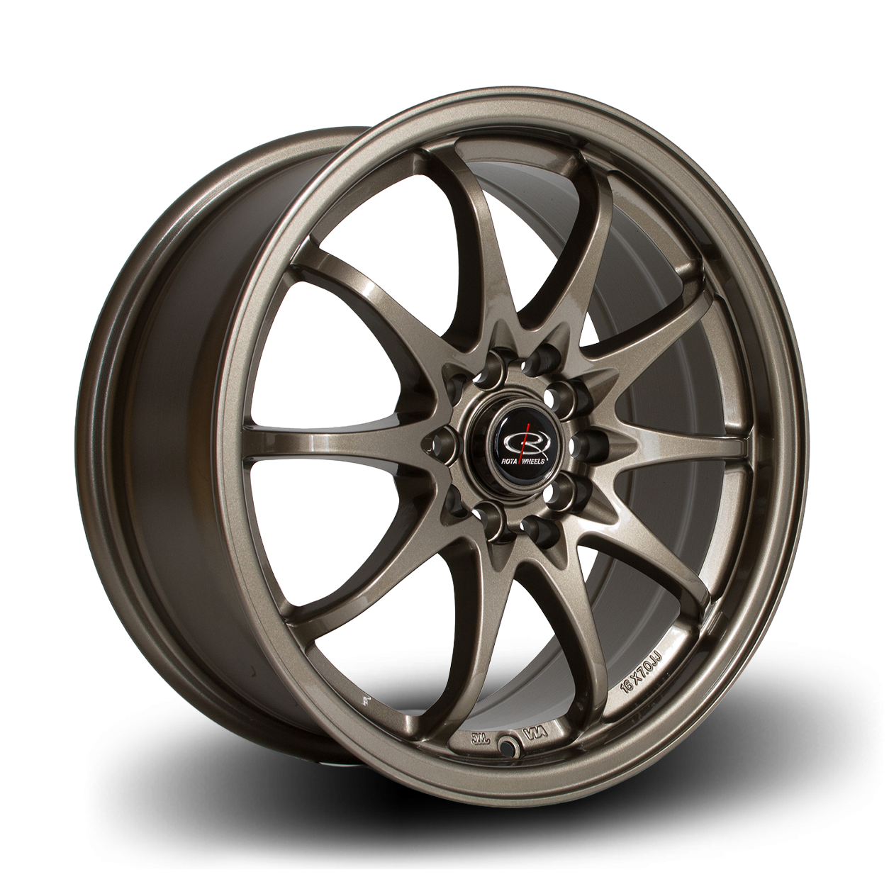 Rota Fighter, 17 x 9 inch, 5x100/5x114 PCD, ET50 in Bronze, Single Wheel