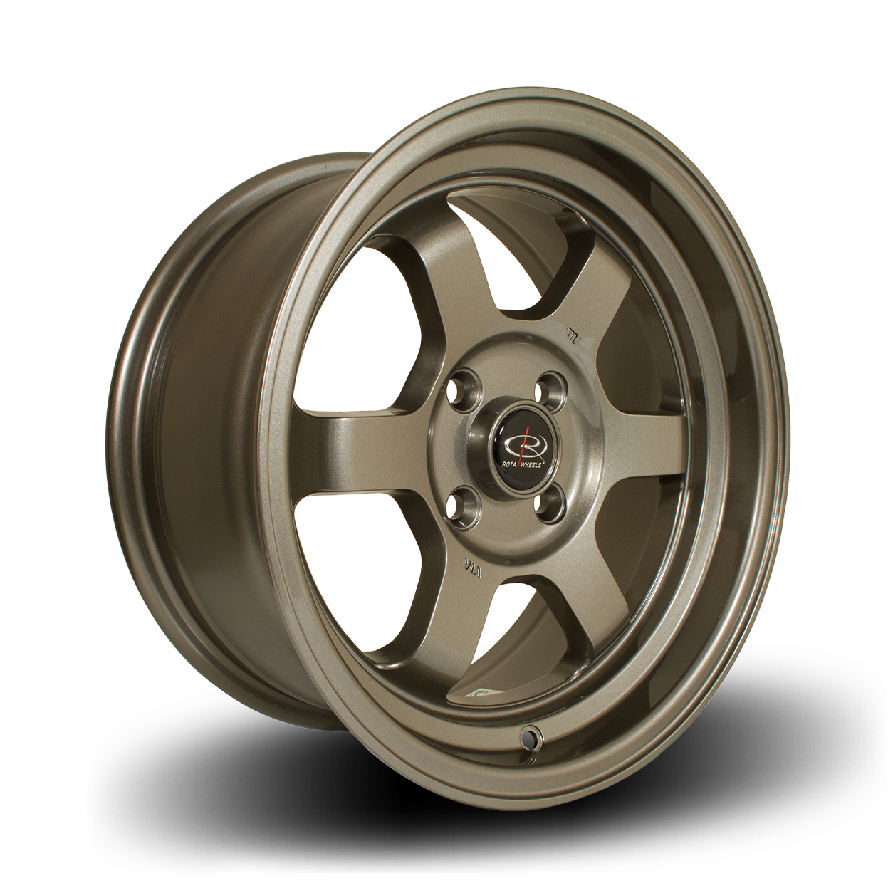Rota Grid-V, 15 x 7 inch, 4x100 PCD, ET20 in Bronze, Single Wheel