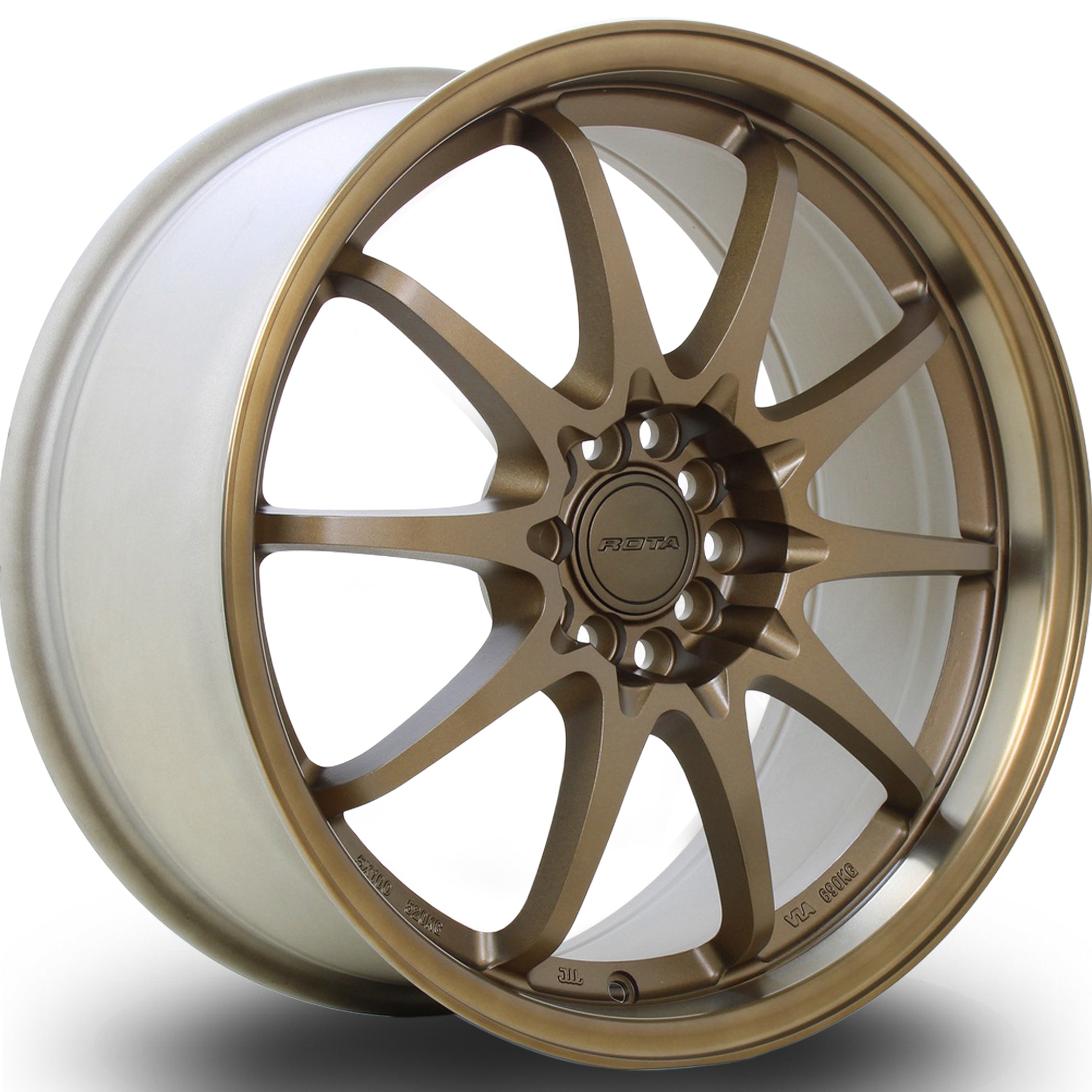 Rota Fighter, 18 x 8.5 inch, 5100~5114 PCD, ET44 in Sport Bronze, Single Rim