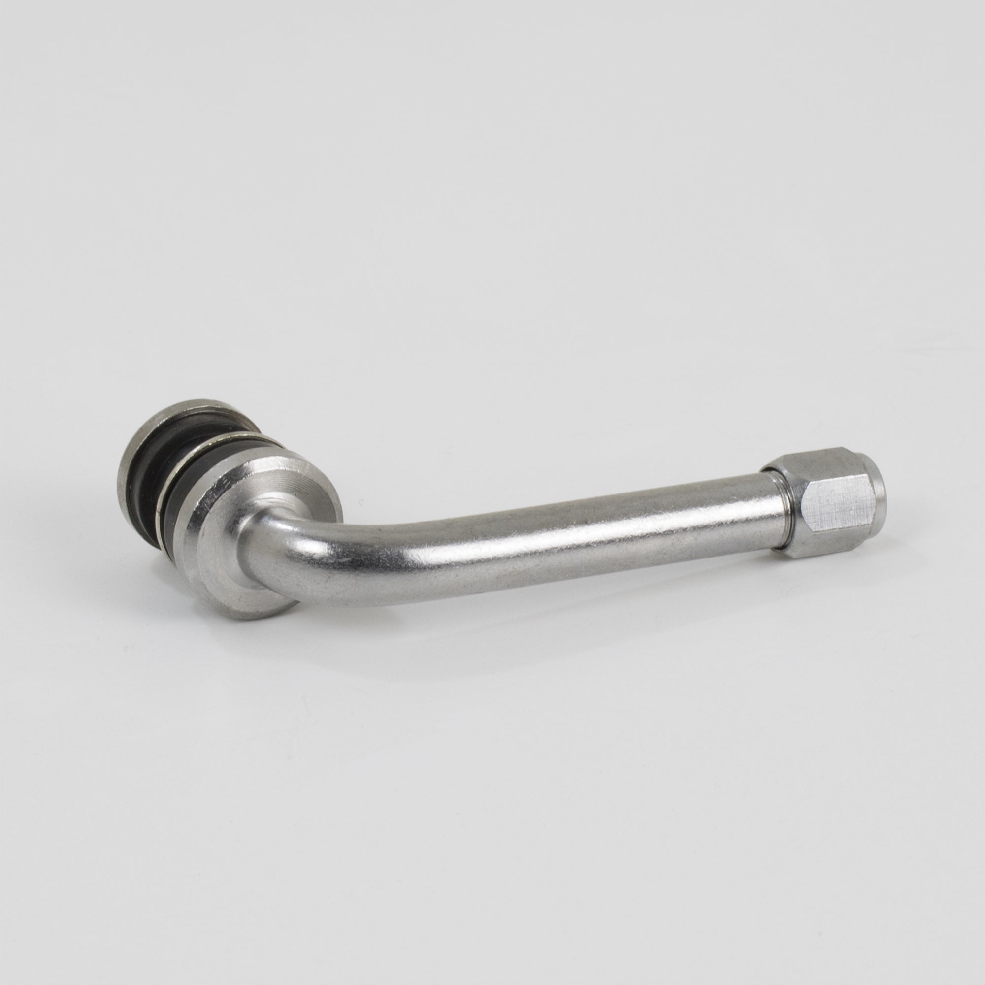 Stainless Steel Bolt-In Tyre Valve 90 Degree Long