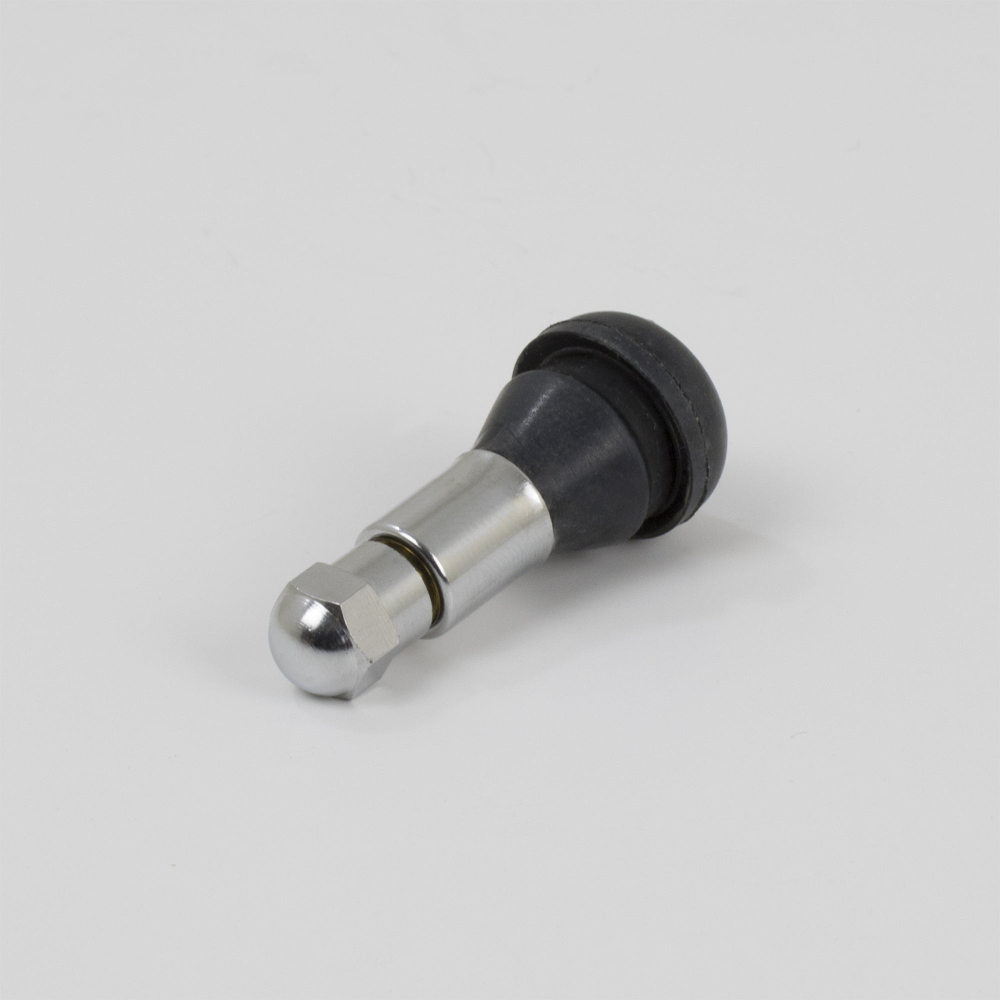 GenPro Chrome Sleeve Rubber Snap-In Tyre Valve Short