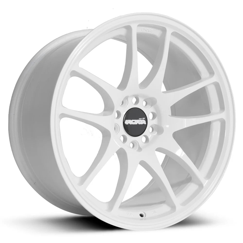 Rota Torque Flow-Forged, 18 x 9.5 inch, 5x114 PCD, ET30 in White, Single Rim