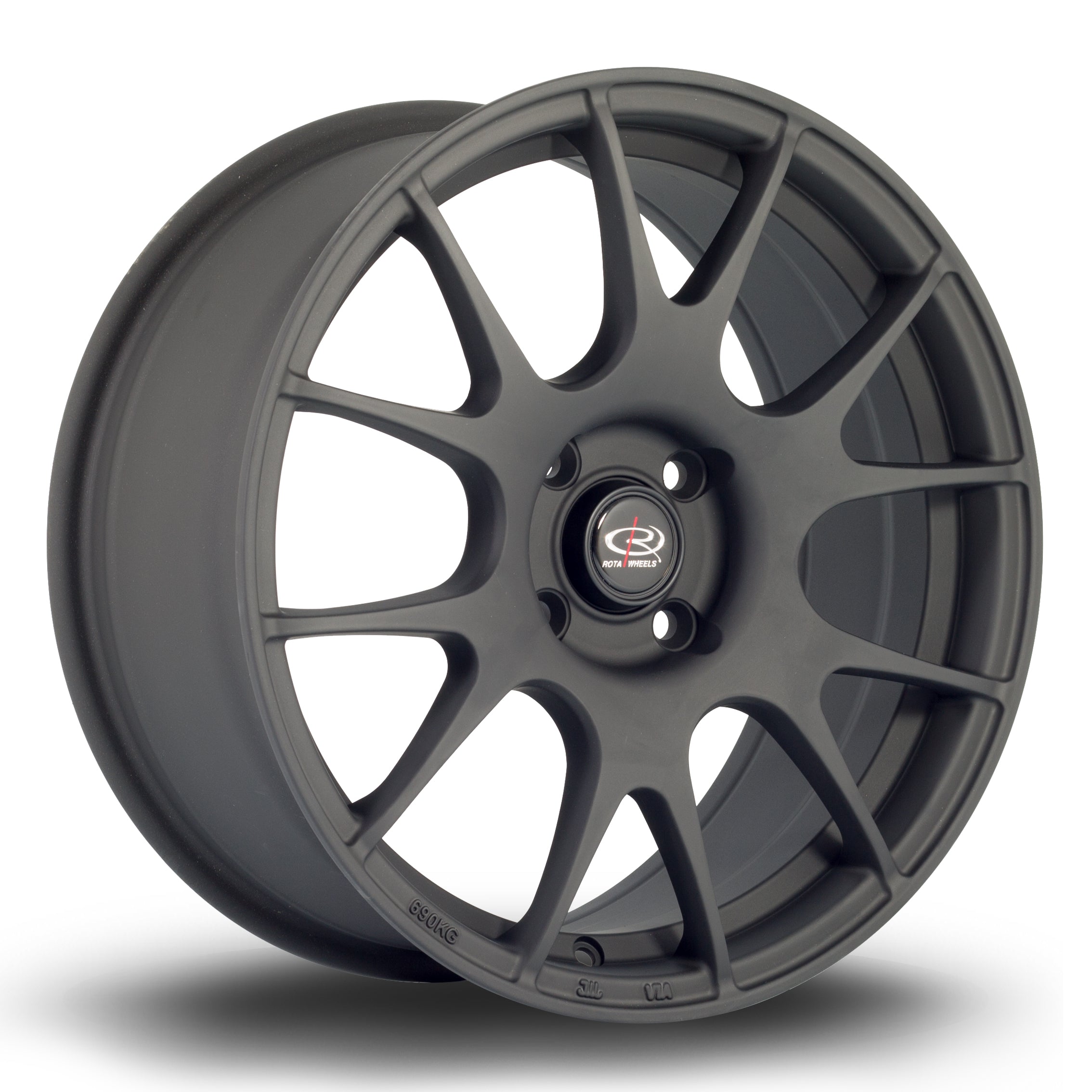 Rota Blitz, 17 x 7.5 inch, 4x108 PCD, ET45 in Flat Black 2, Single Wheel