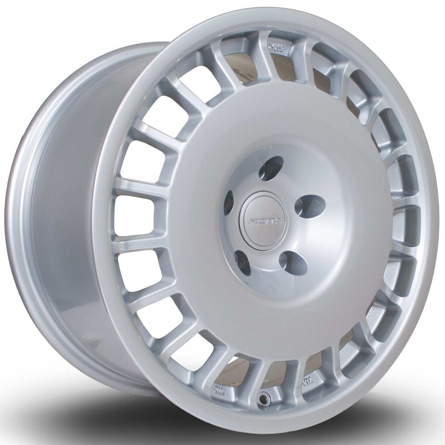 Rota D154, 17 x 8 inch, 5100 PCD, et35 in Silver Single Rim