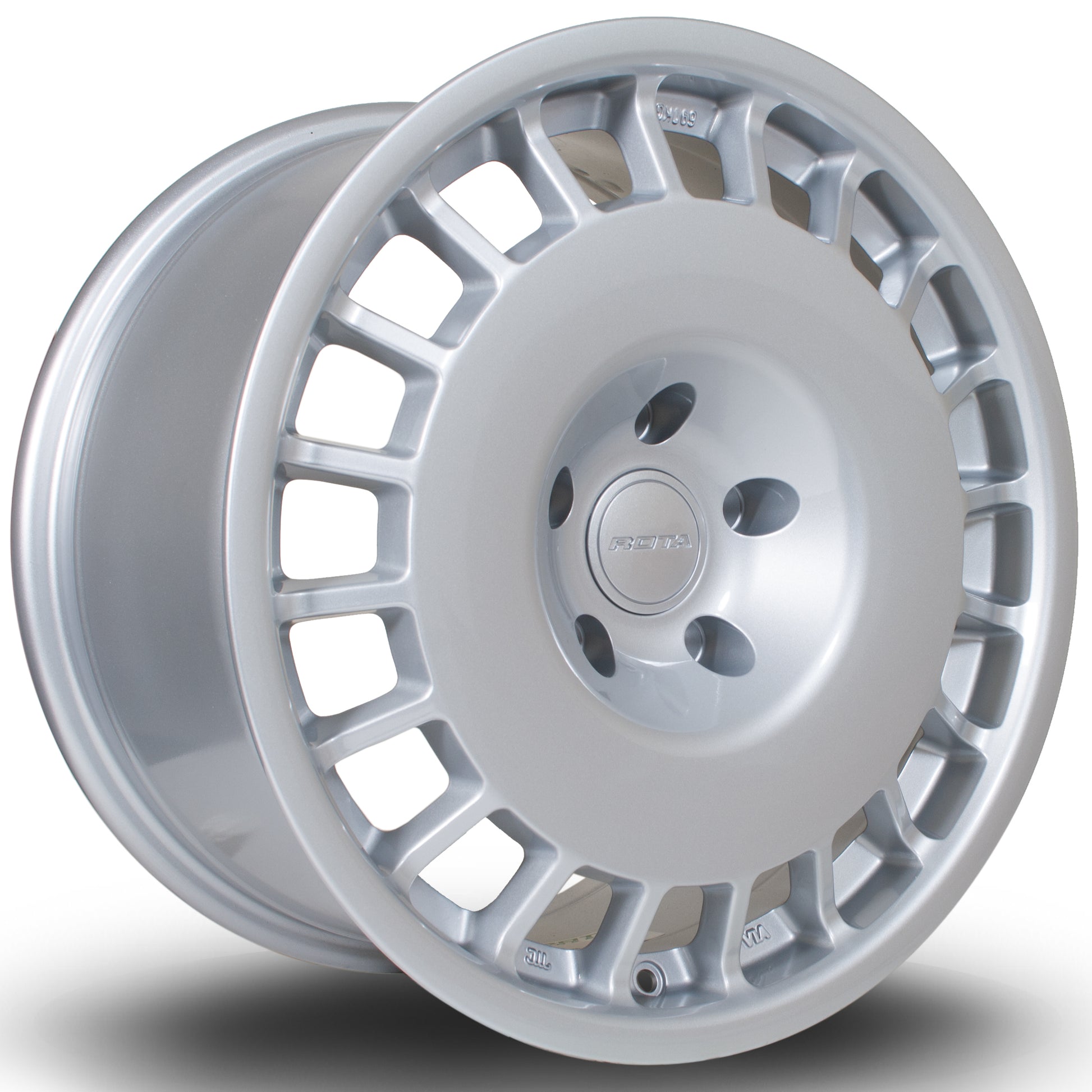 Rota D154, 17 x 8 inch, 5100 PCD, et35 in Silver Single Rim