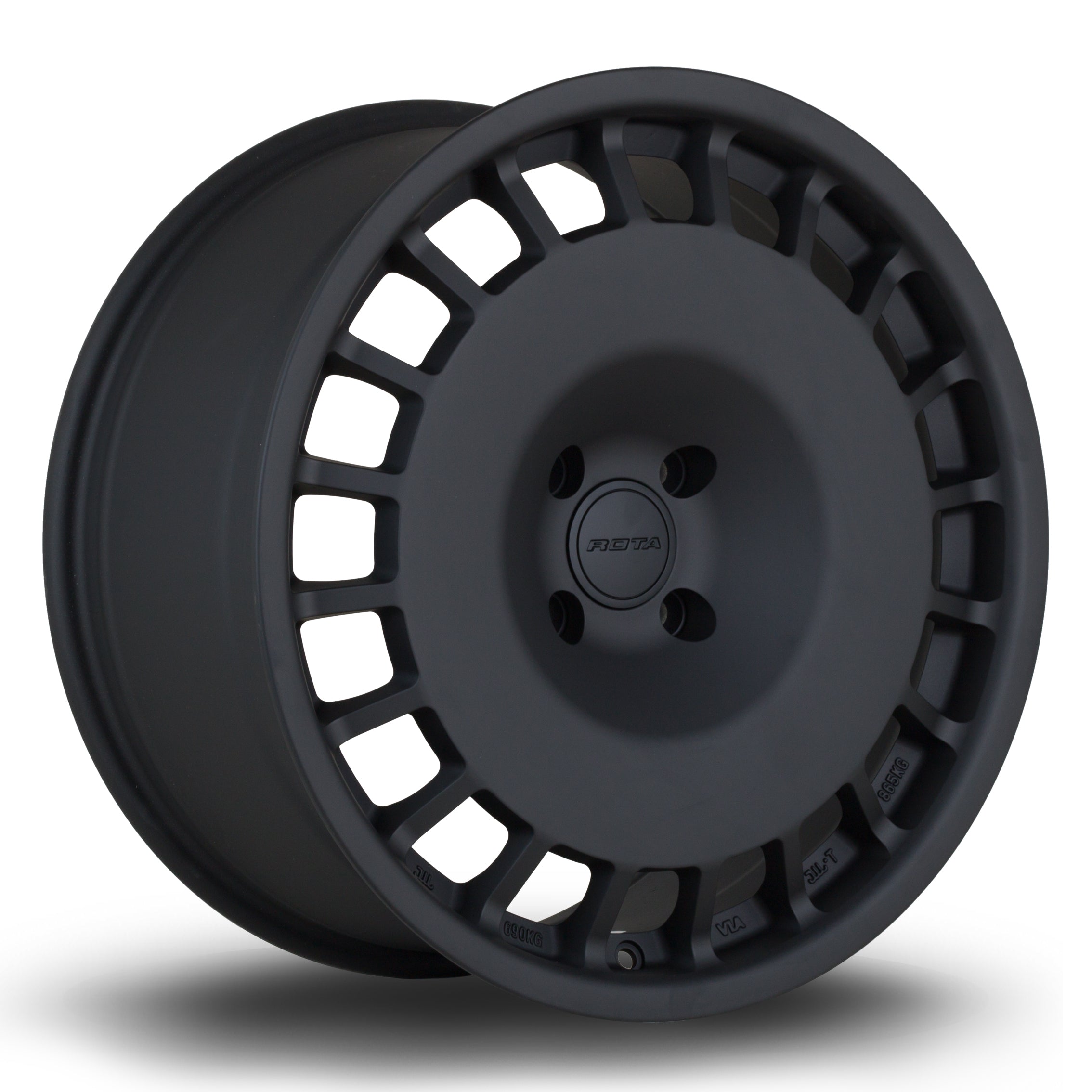Rota D154, 18 x 8.5 inch, 4x108 PCD, ET35 in Flat Black 2, Single Wheel