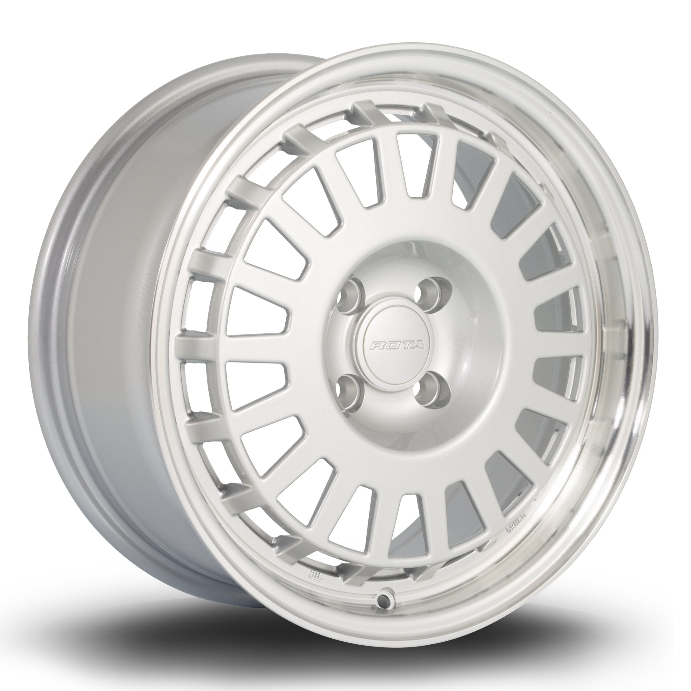 Rota EG6, 16 x 7 inch, 4x100 PCD, ET35 in Silver with Polished Lip, Single Wheel