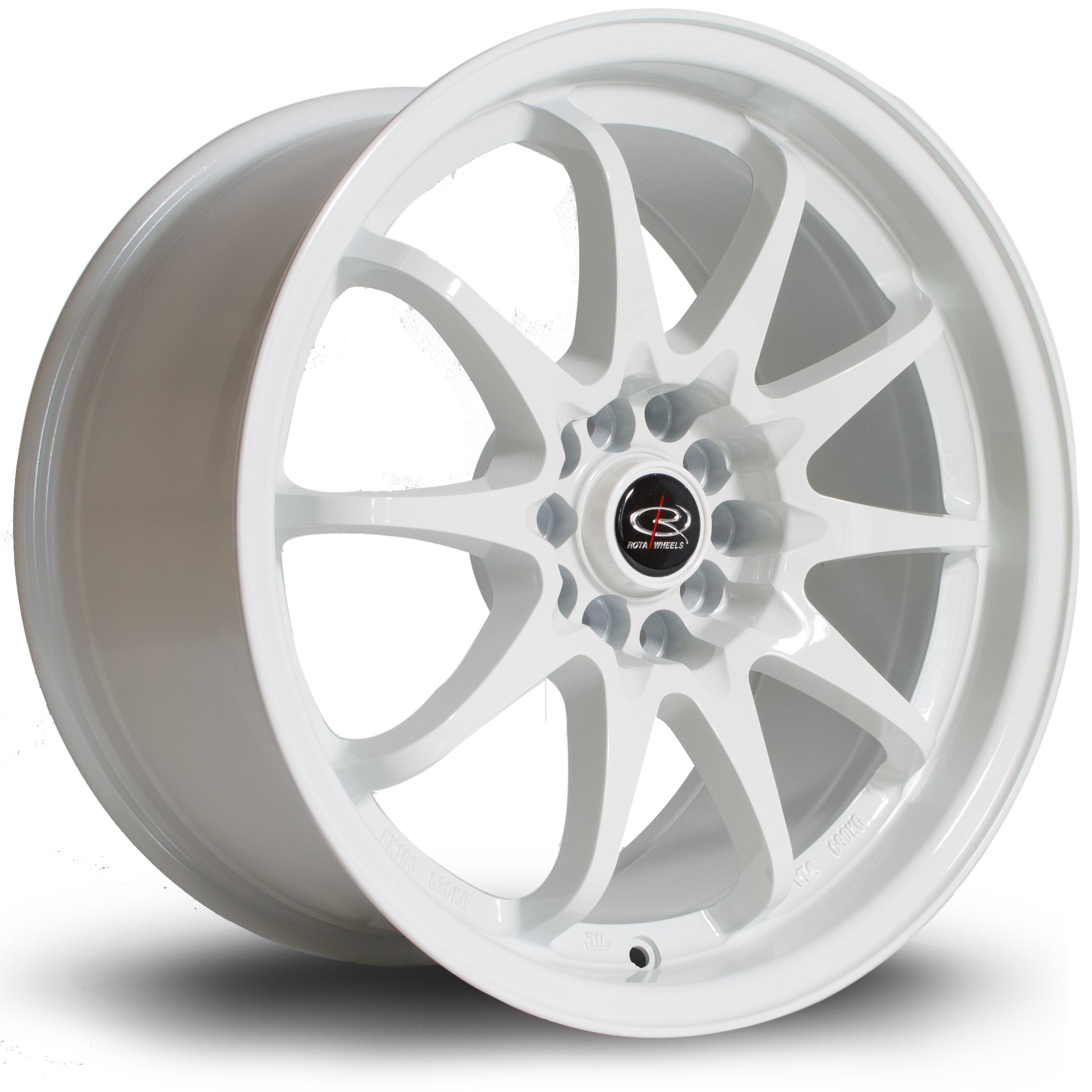 Rota Fighter, 17 x 9 inch, 5x100/5x114 PCD, ET50 in White, Single Wheel
