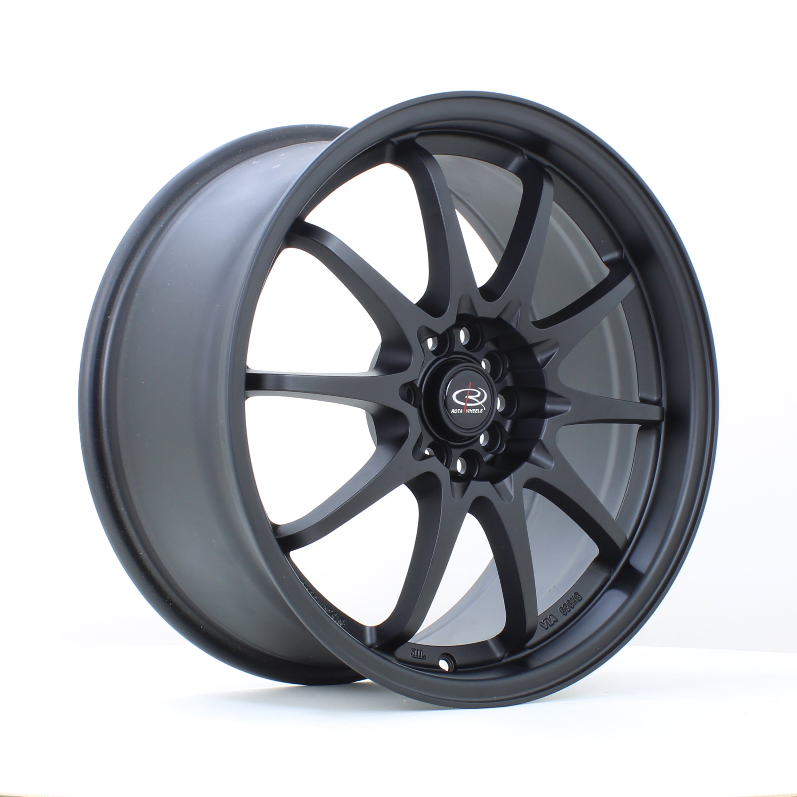 Rota Fighter, 18 x 8.5 inch, 5x100/5x114 PCD, ET44 in Flat Black 2, Single Wheel