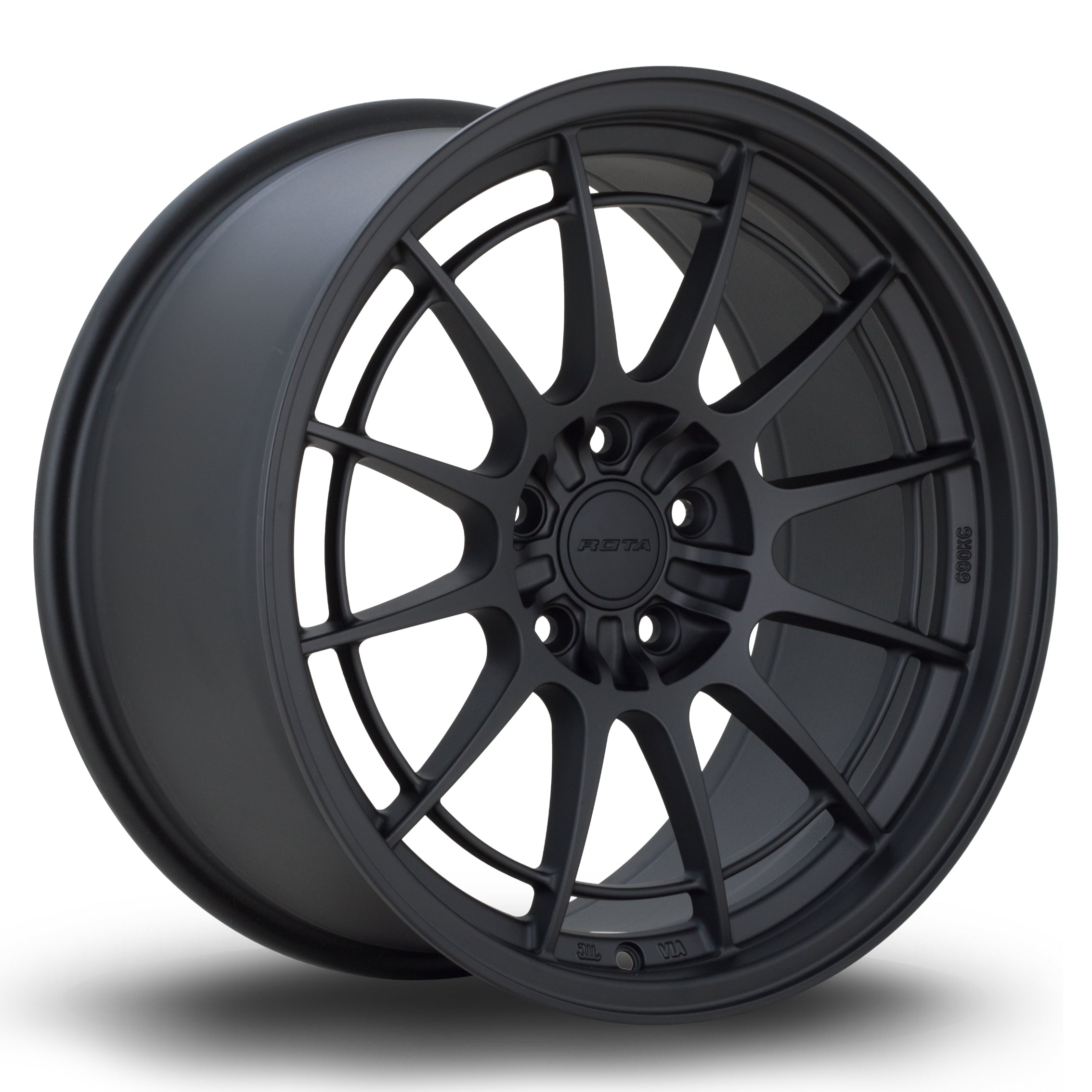 Rota GKR, 18 x 9 inch, 5x112 PCD, ET40 in Flat Black 2, Single Wheel