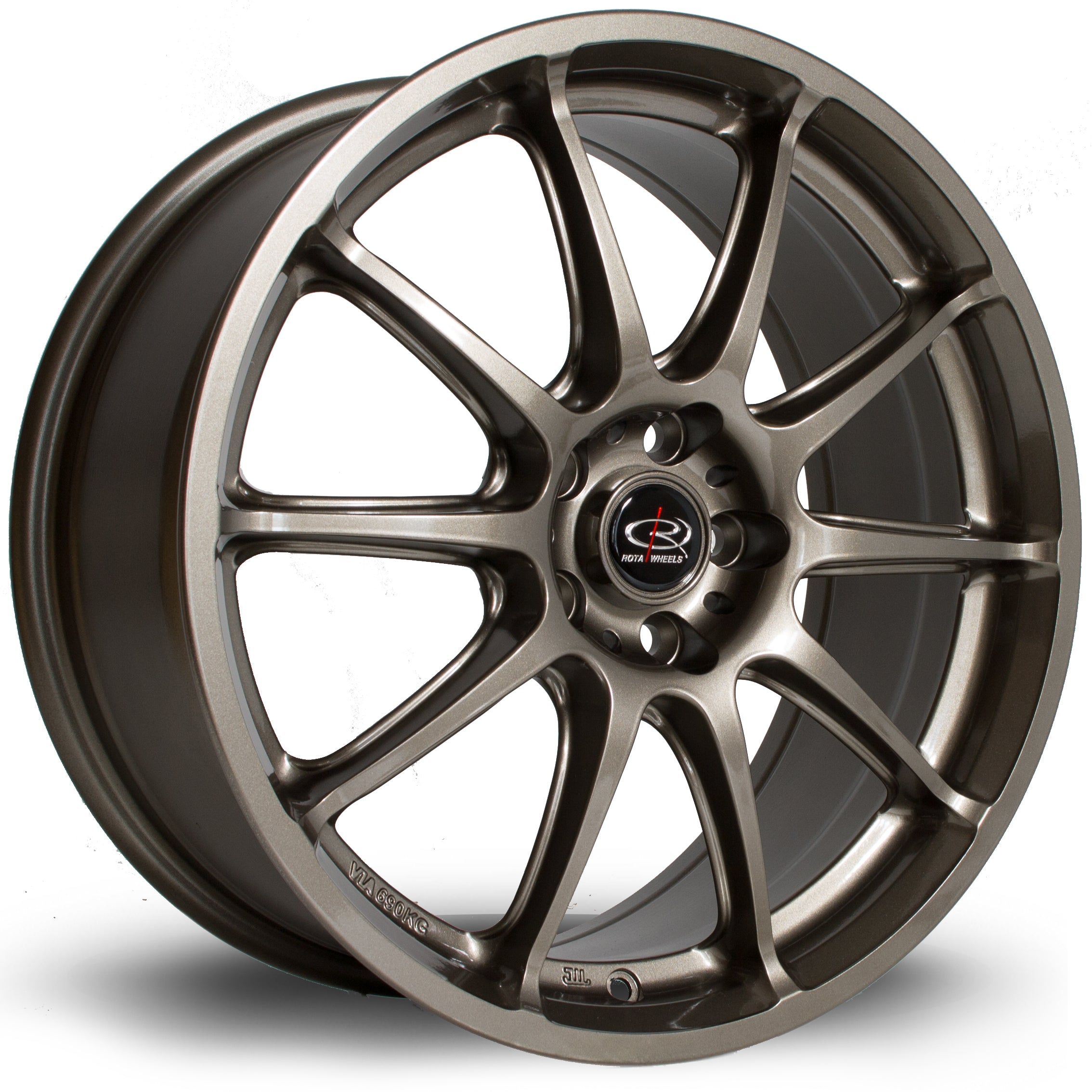 Rota Gra, 17 x 7.5 inch, 5x100 PCD, ET48 in Bronze, Single Wheel