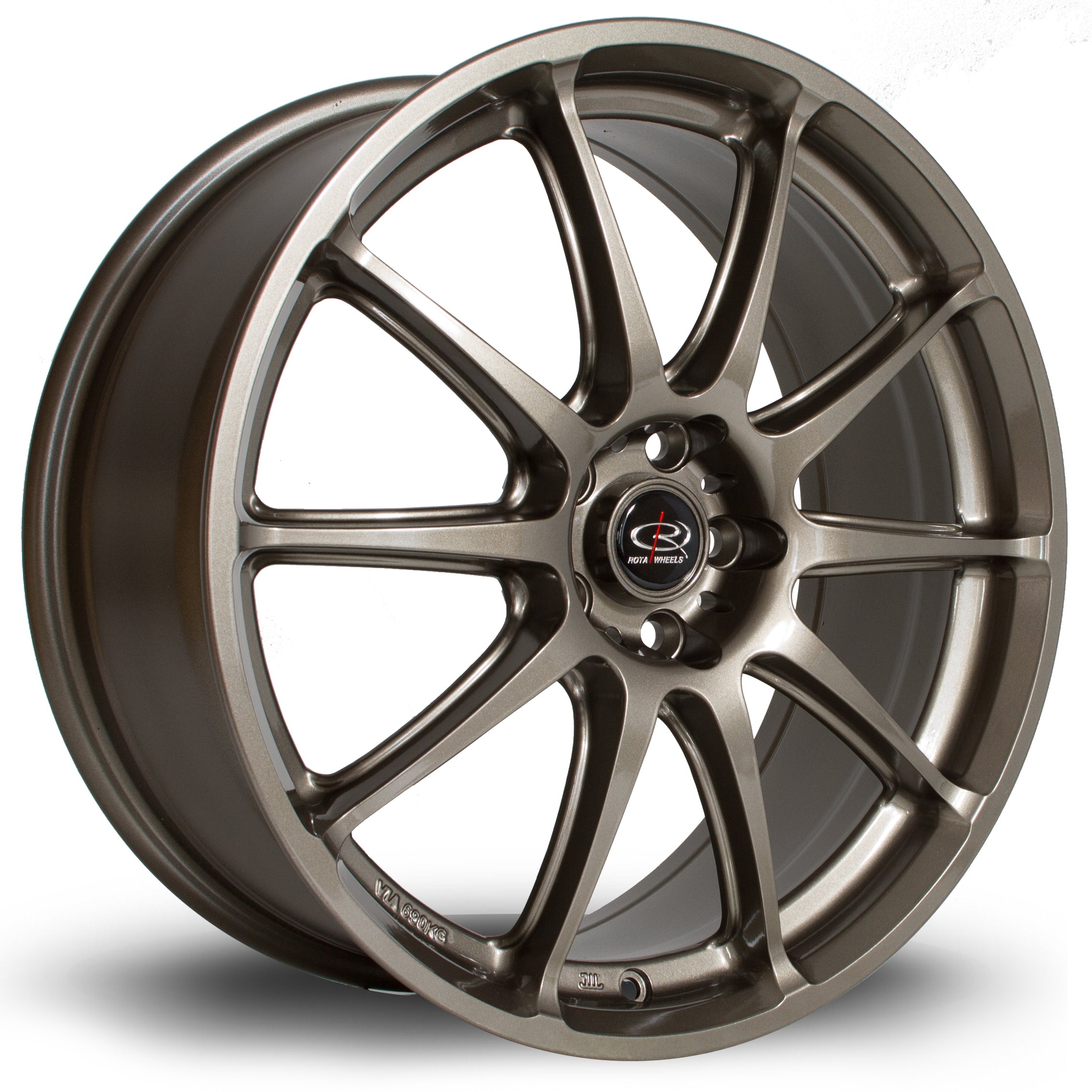 Rota Gra, 18 x 7.5 inch, 5x100 PCD, ET48 in Bronze, Single Wheel