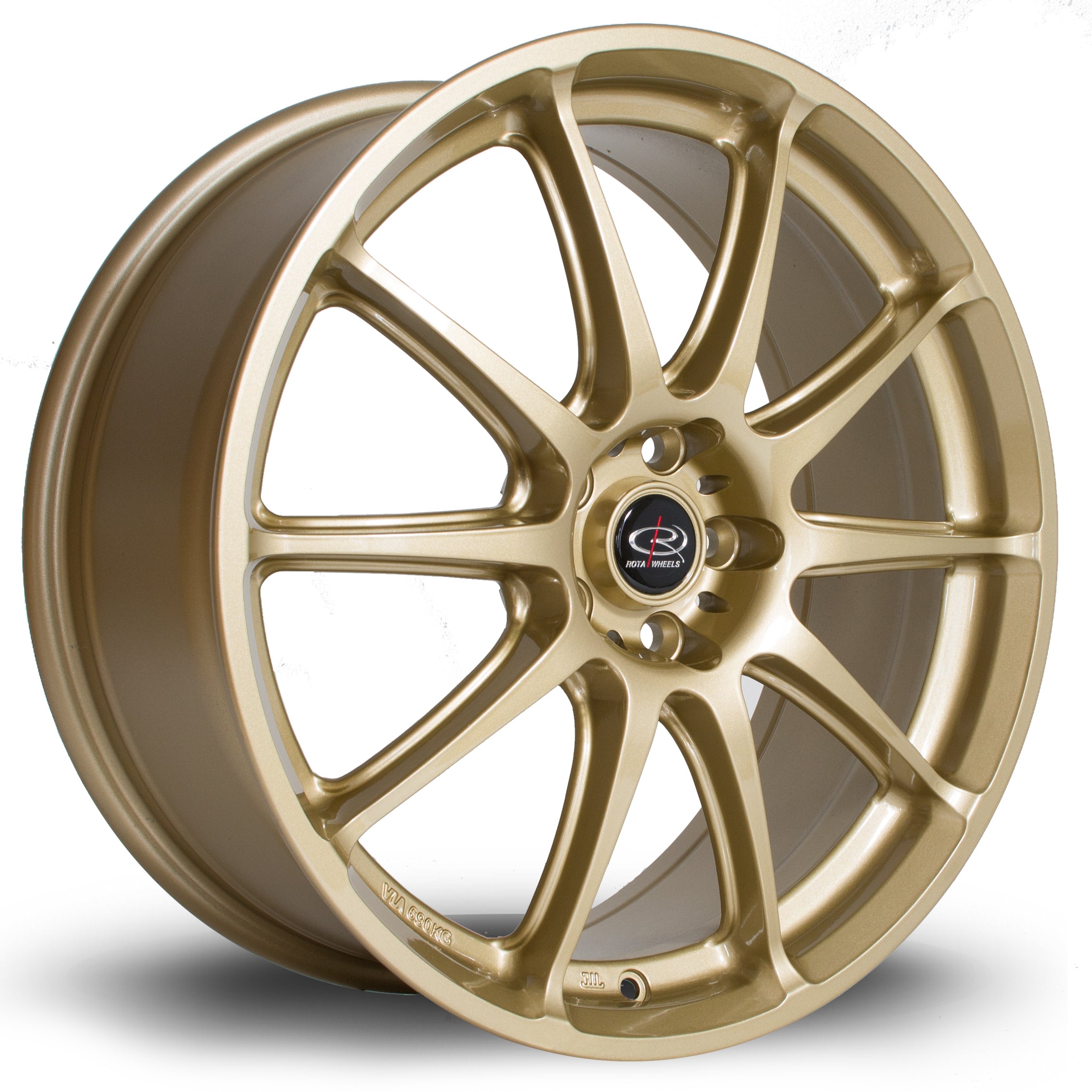 Rota Gra, 18 x 7.5 inch, 5x100 PCD, ET48 in Gold, Single Wheel