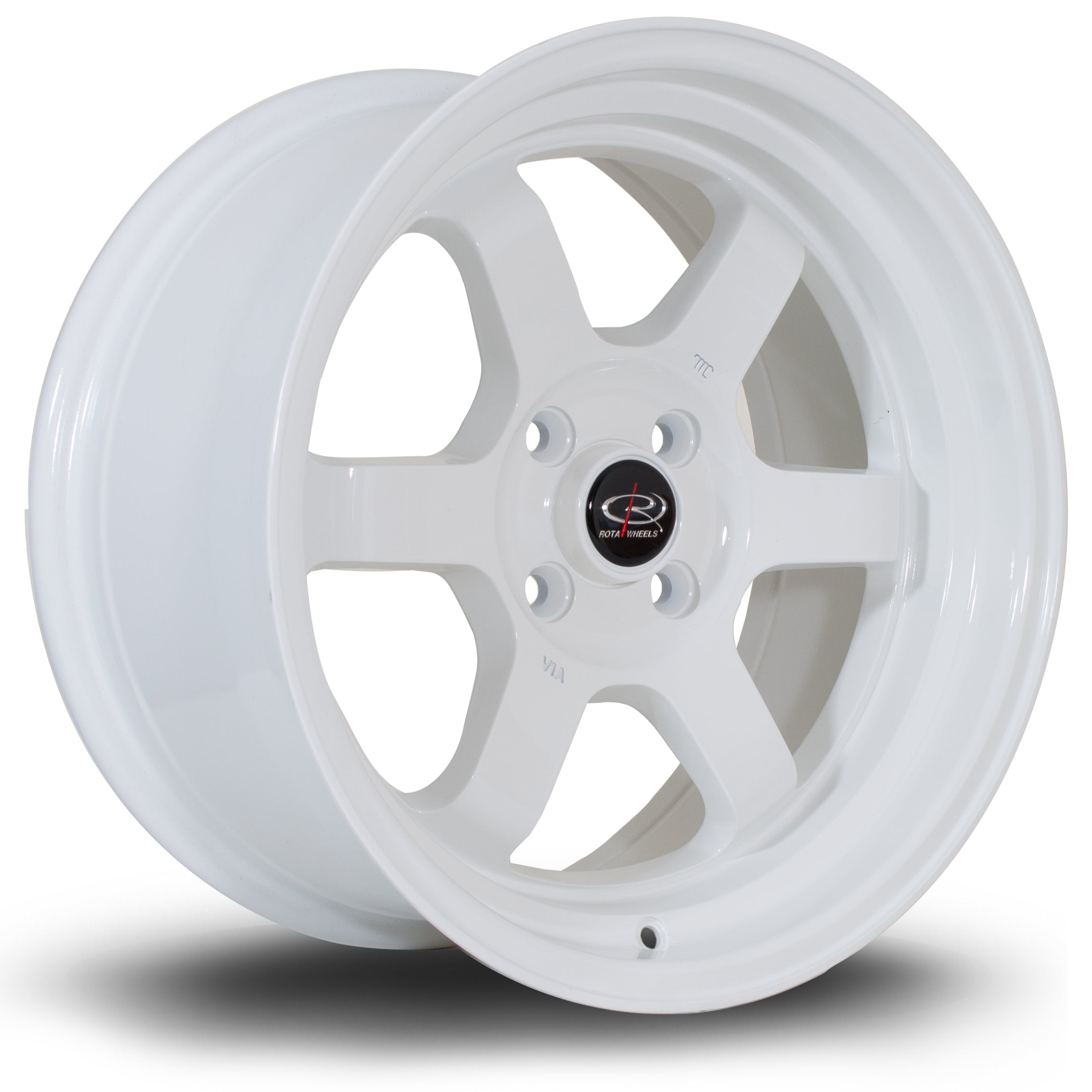 Rota Grid-V, 16 x 8 inch, 4x100 PCD, ET20 in White, Single Wheel