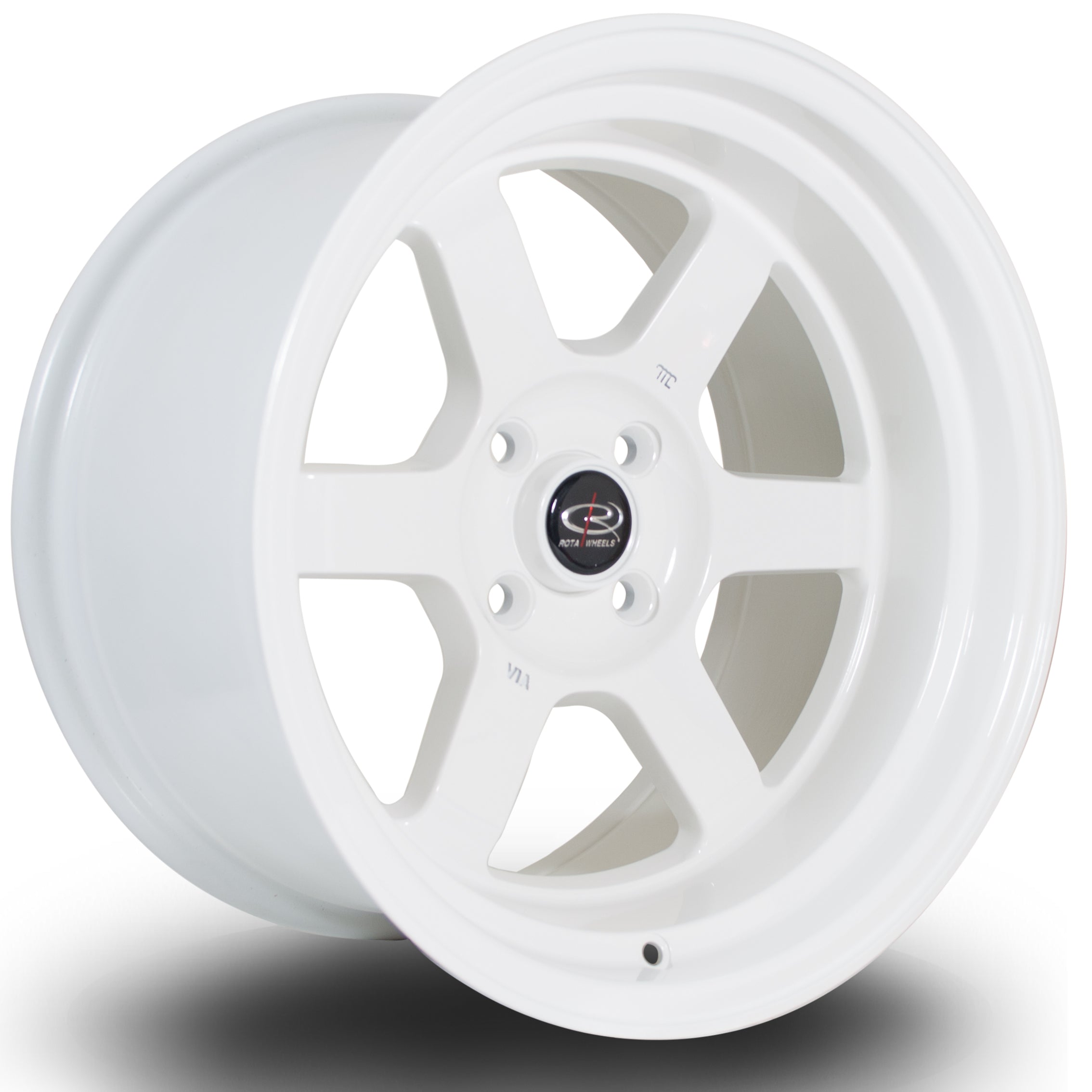 Rota Grid-V, 16 x 9 inch, 4x100 PCD, ET0 in White, Single Wheel