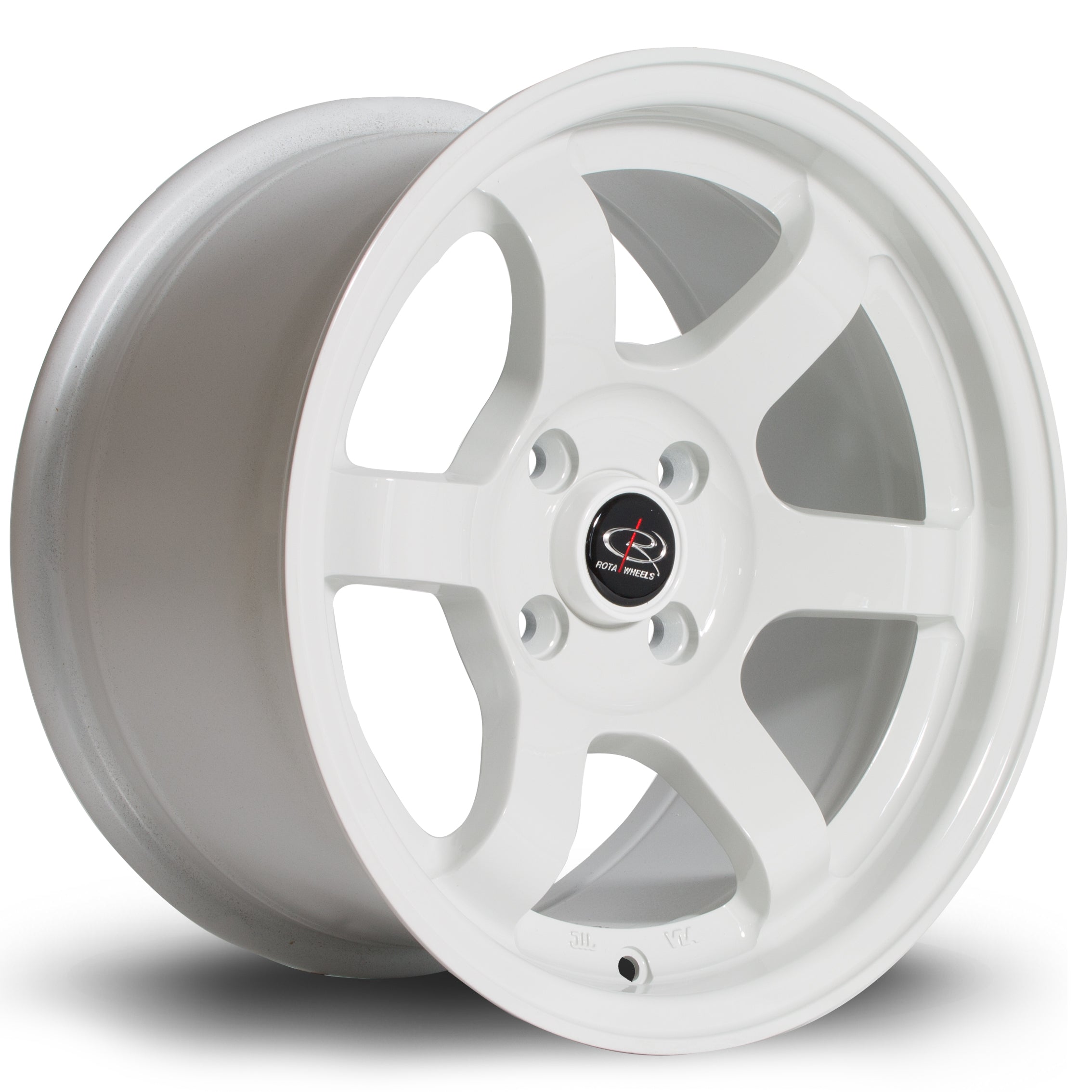 Rota Grid, 15 x 8 inch, 4x100 PCD, ET20 in White, Single Wheel