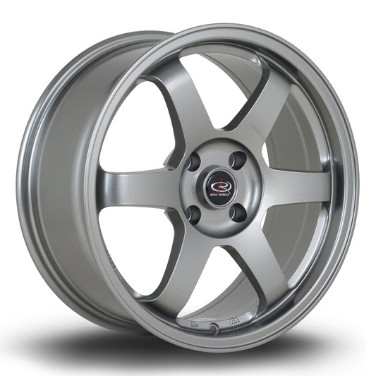 Rota Grid, 17 x 8 inch, 4100 PCD, et35 in Steelgrey Single Rim