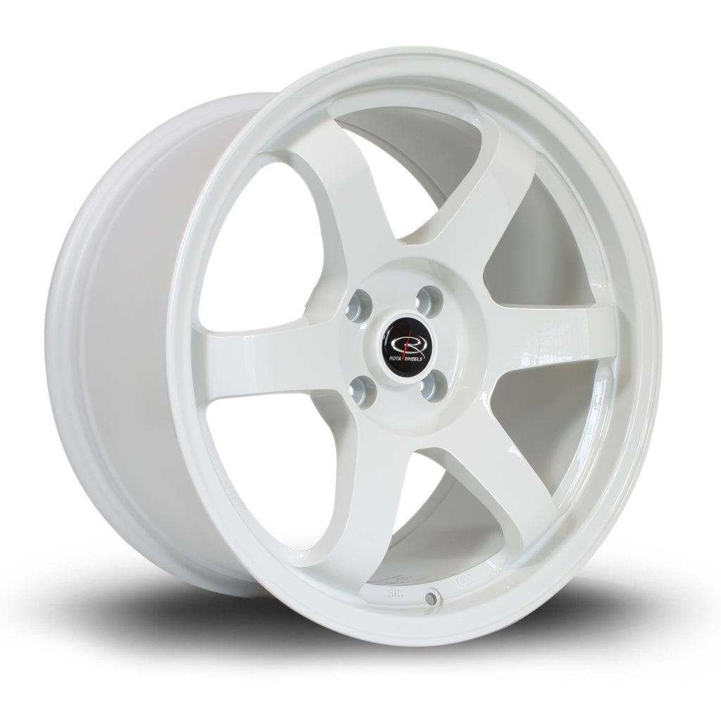 Rota Grid, 17 x 9 inch, 5x114 PCD, ET42 in White, Single Wheel