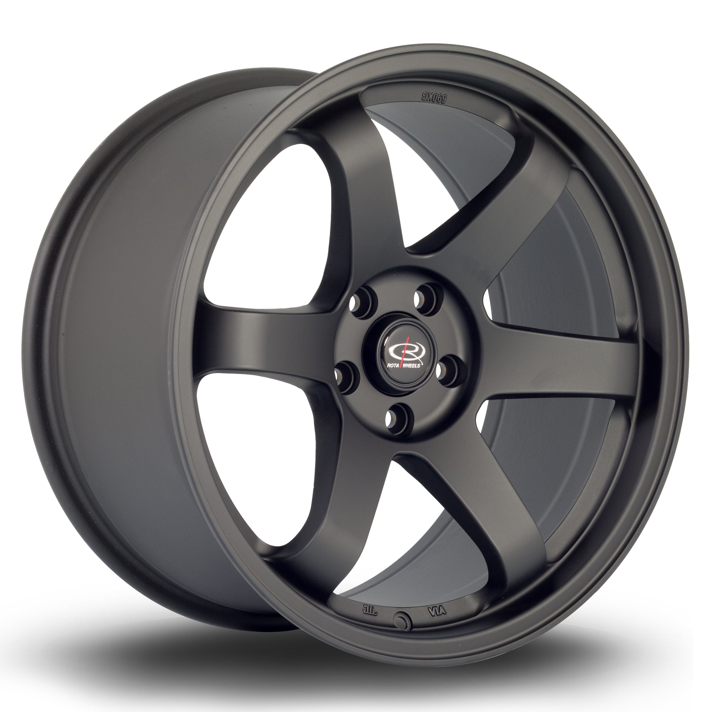 Rota Grid, 18 x 9.5 inch, 5x108 PCD, ET35 in Flat Black 2, Single Wheel