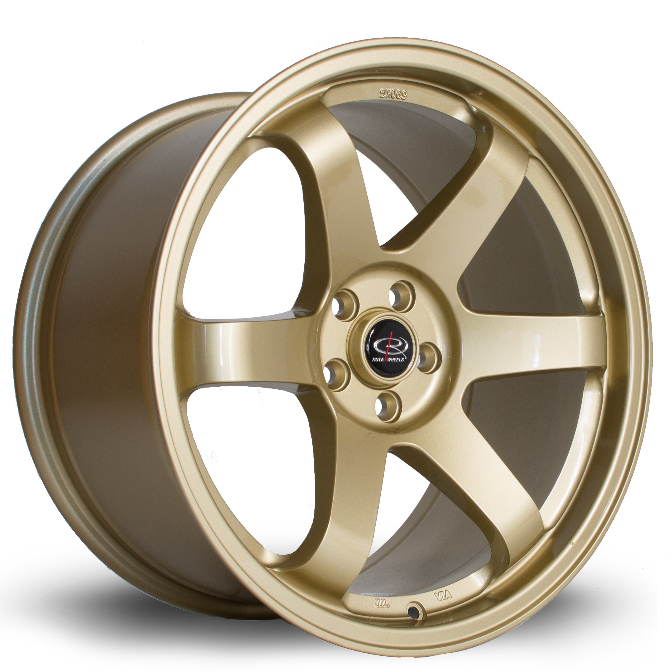 Rota Grid, 18 x 9.5 inch, 5x100 PCD, ET38 in Gold, Single Wheel