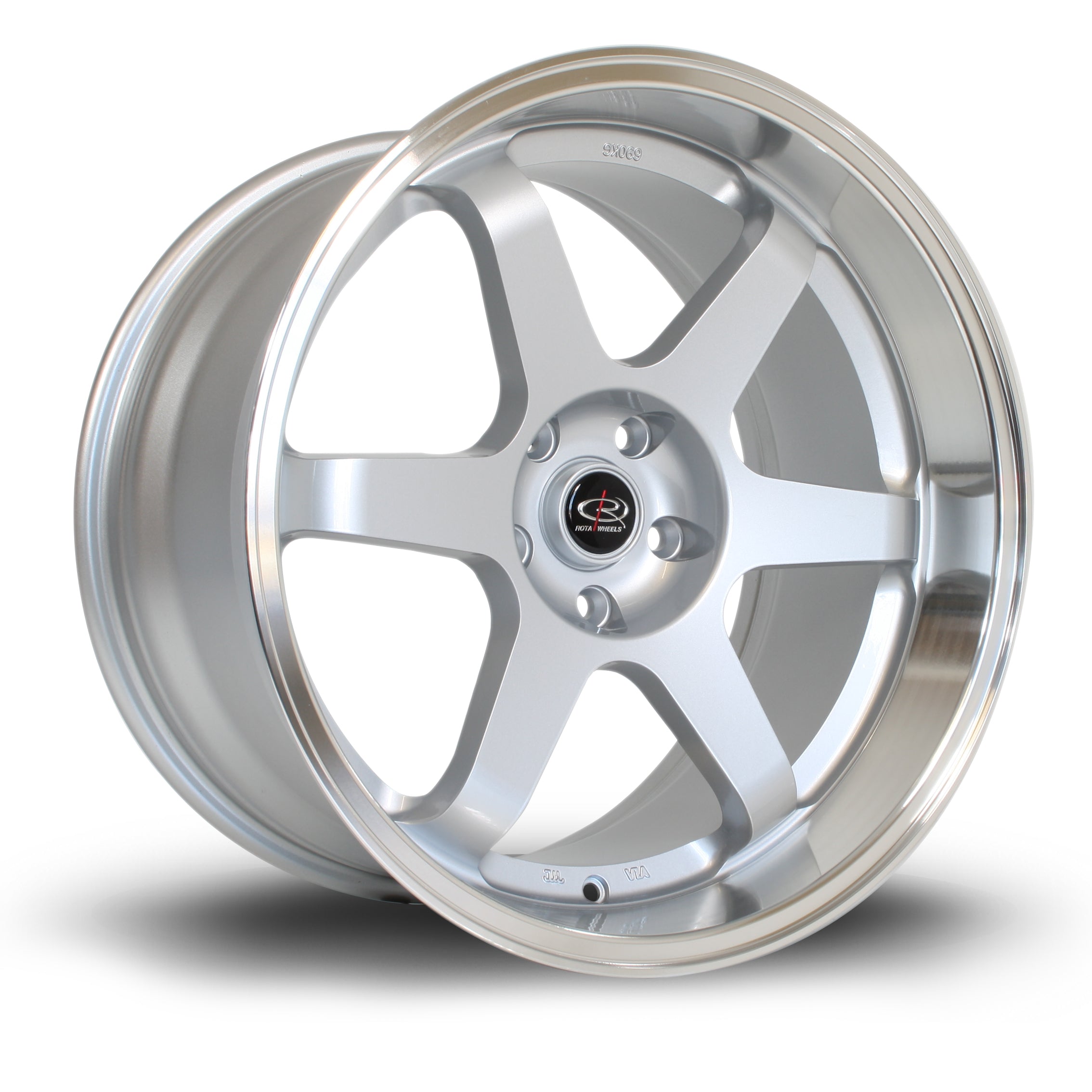 Rota Grid, 19 x 10.5 inch, 5x114 PCD, ET20 in Silver with Polished Lip, Single Wheel