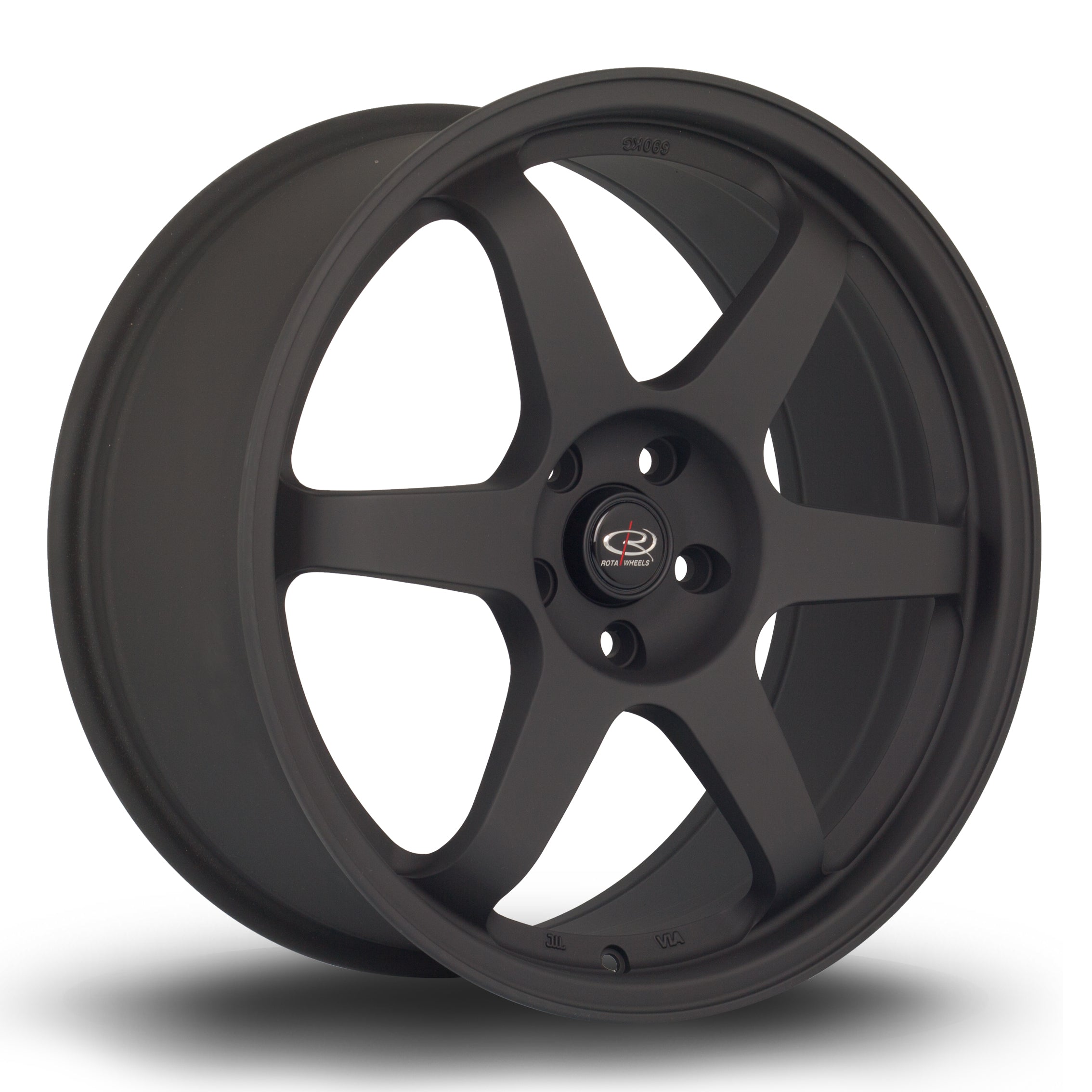 Rota Grid, 19 x 8.5 inch, 5x114 PCD, ET45 in Flat Black 2, Single Wheel