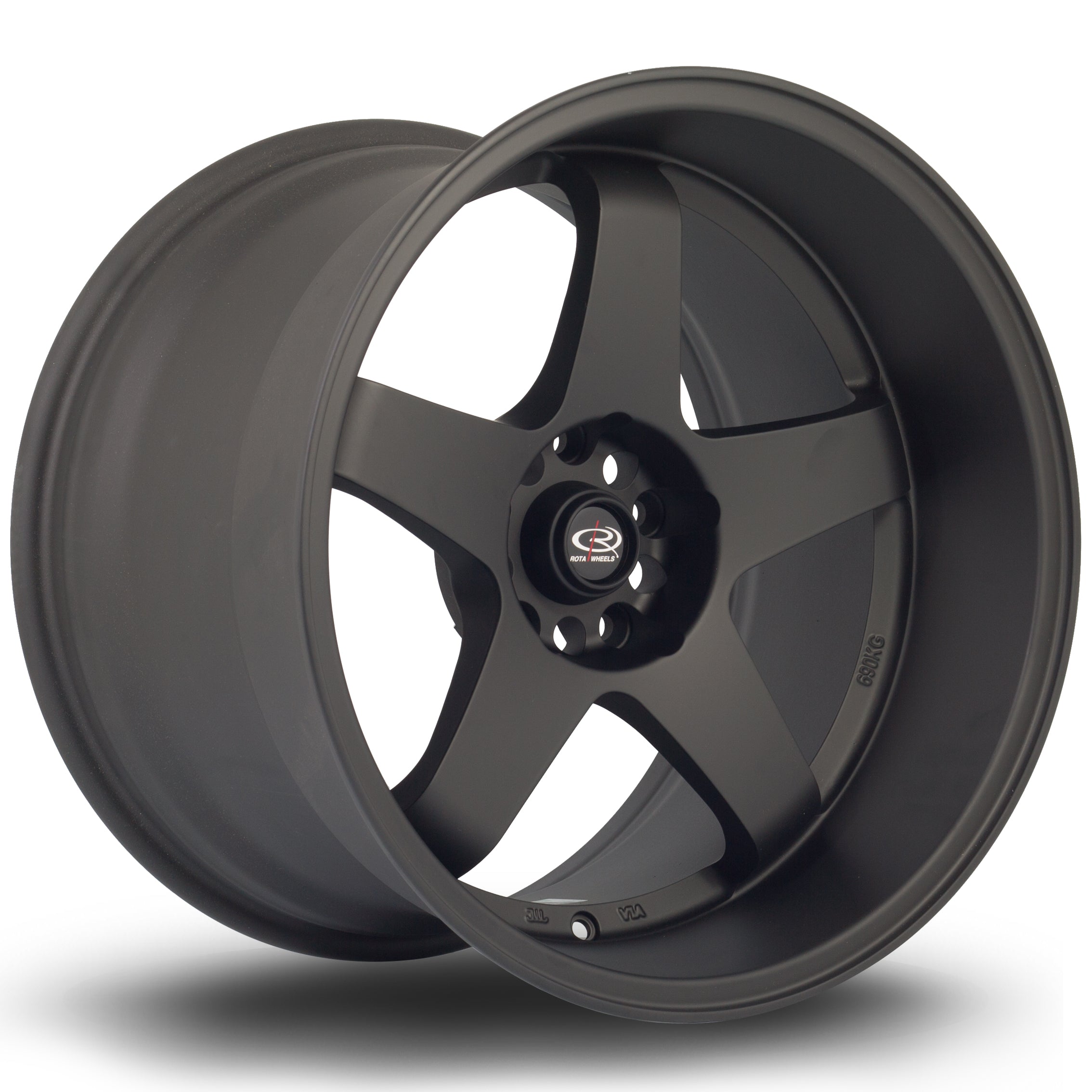 Rota GTR-D, 18 x 12 inch, 5x114 PCD, ET0 in Flat Black 2, Single Wheel