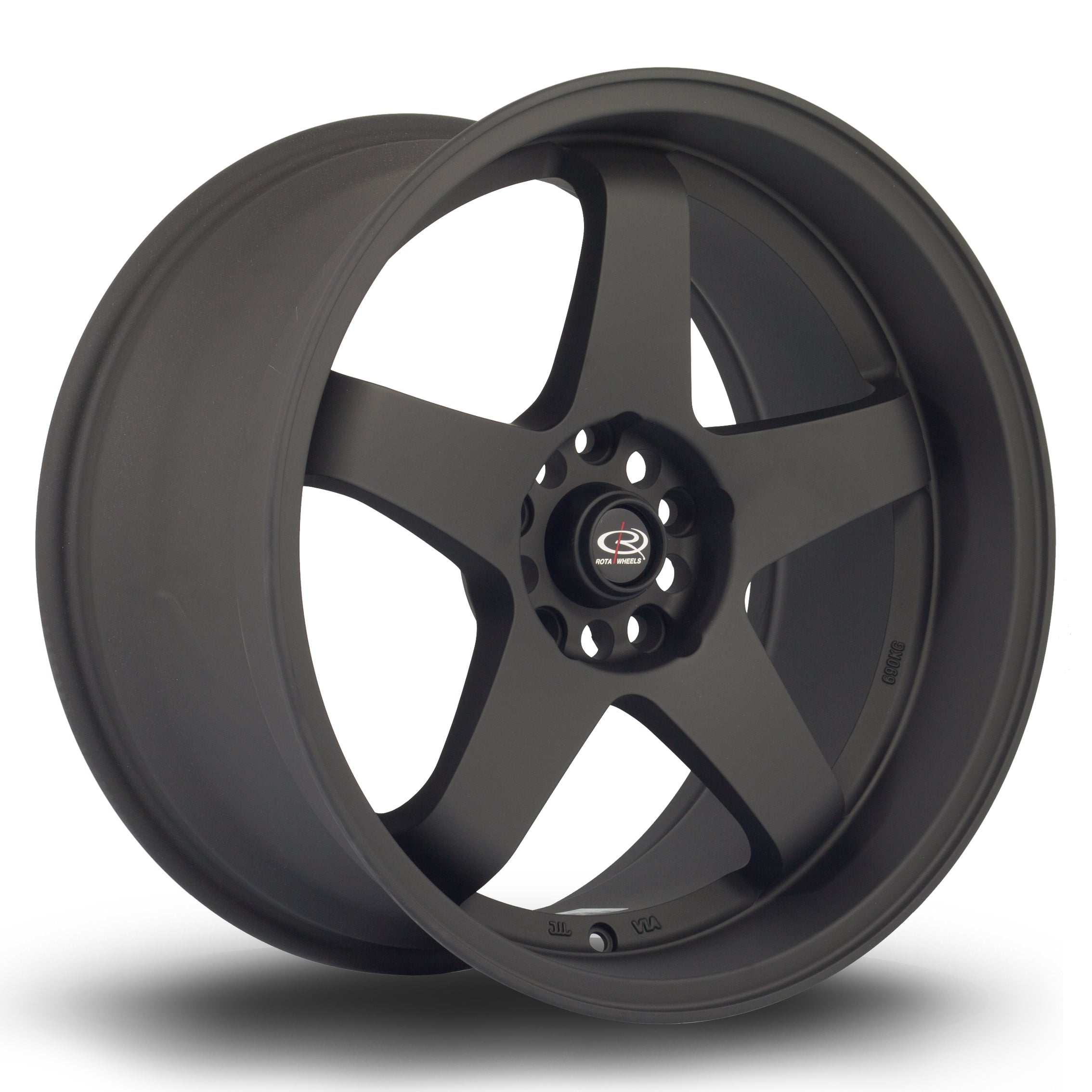 Rota GTR-D, 18 x 9.5 inch, 5x114 PCD, ET12 in Flat Black 2, Single Wheel