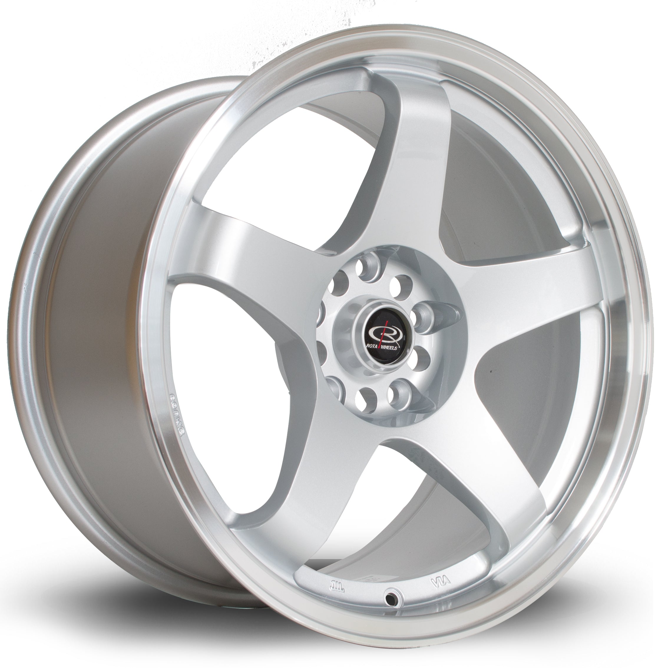 Rota GTR, 17 x 9.5 inch, 5x114 PCD, ET30 in Silver with Polished Lip, Single Wheel