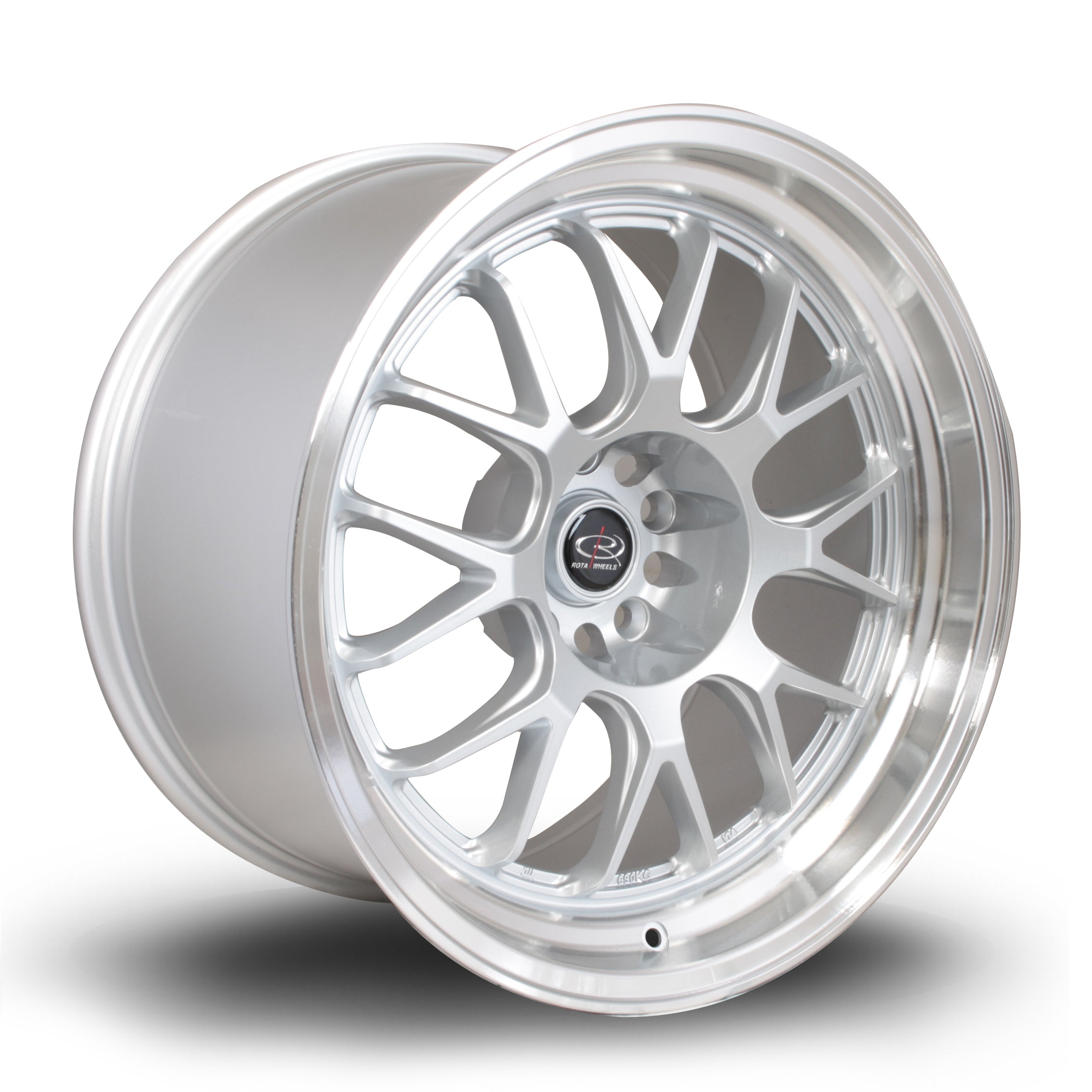 Rota MXR, 18 x 10 inch, 5x114 PCD, ET12 in Silver with Polished Lip, Single Wheel