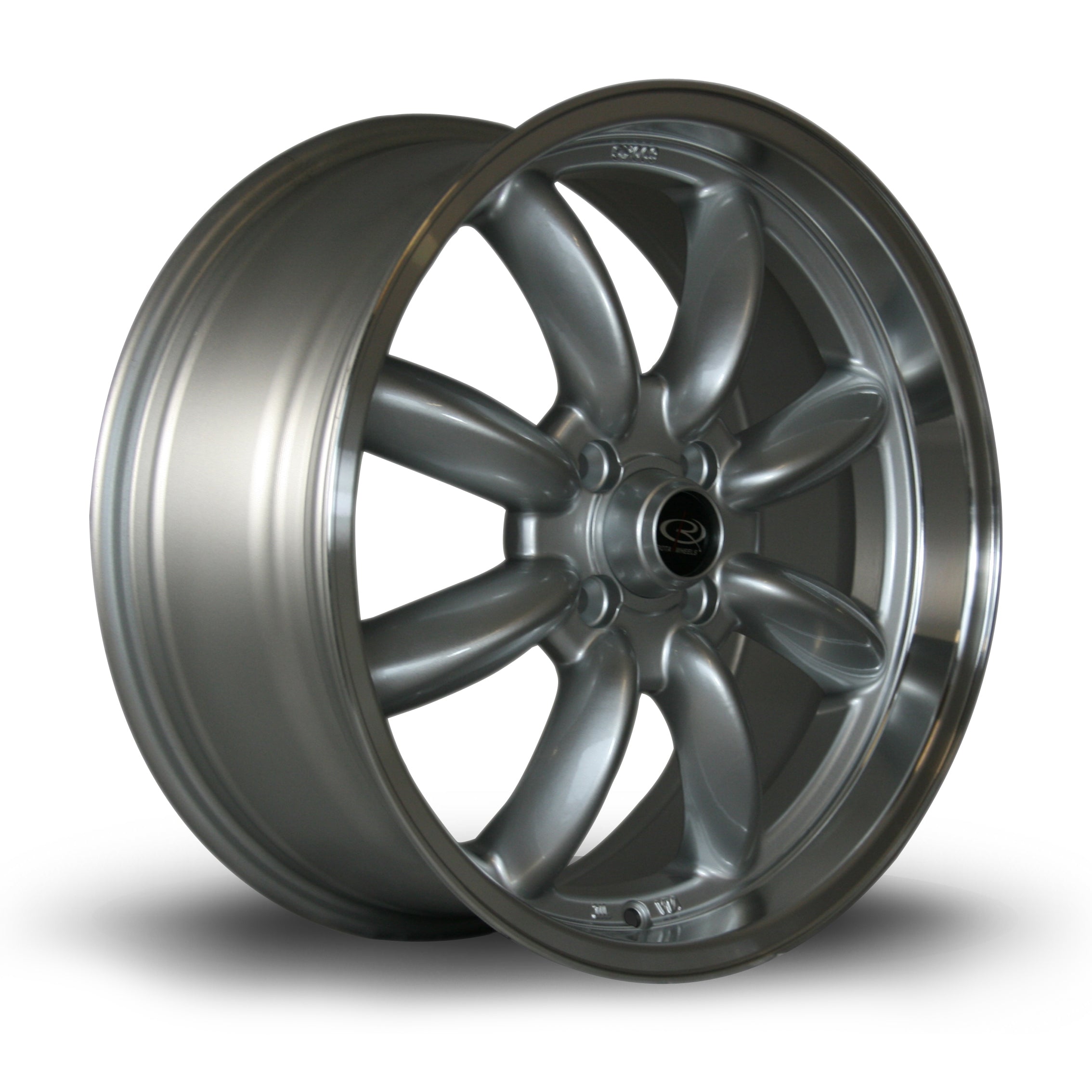 Rota RB, 17 x 7.5 inch, 4x100 PCD, ET45 in Silver with Polished Lip, Single Wheel
