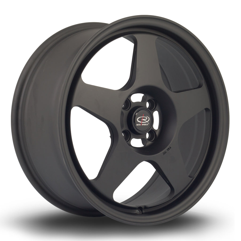 Rota Slip, 17 x 7.5 inch, 4x100 PCD, ET45 in Flat Black 2, Single Wheel
