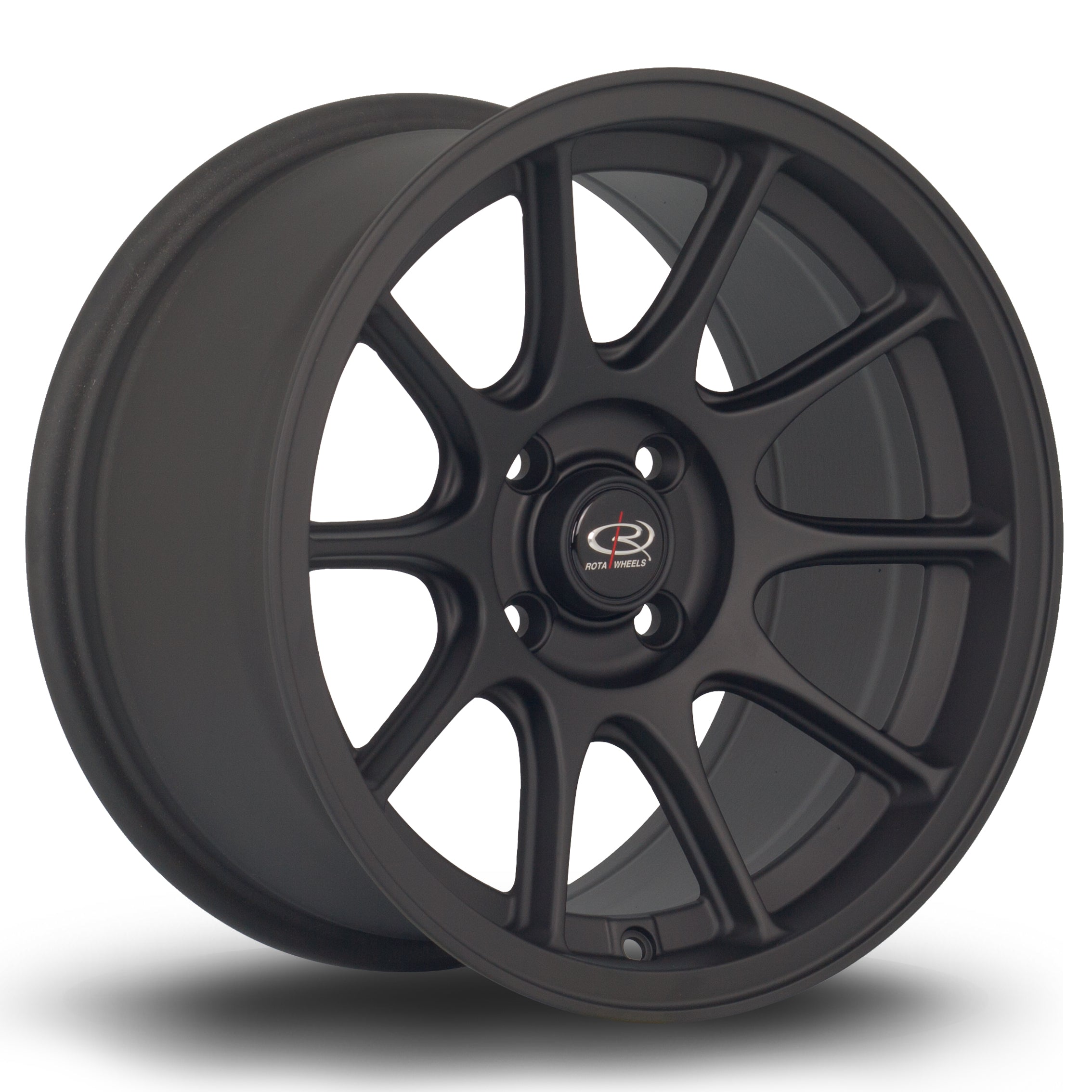 Rota Strike, 15 x 8 inch, 4x100 PCD, ET20 in Flat Black 2, Single Wheel