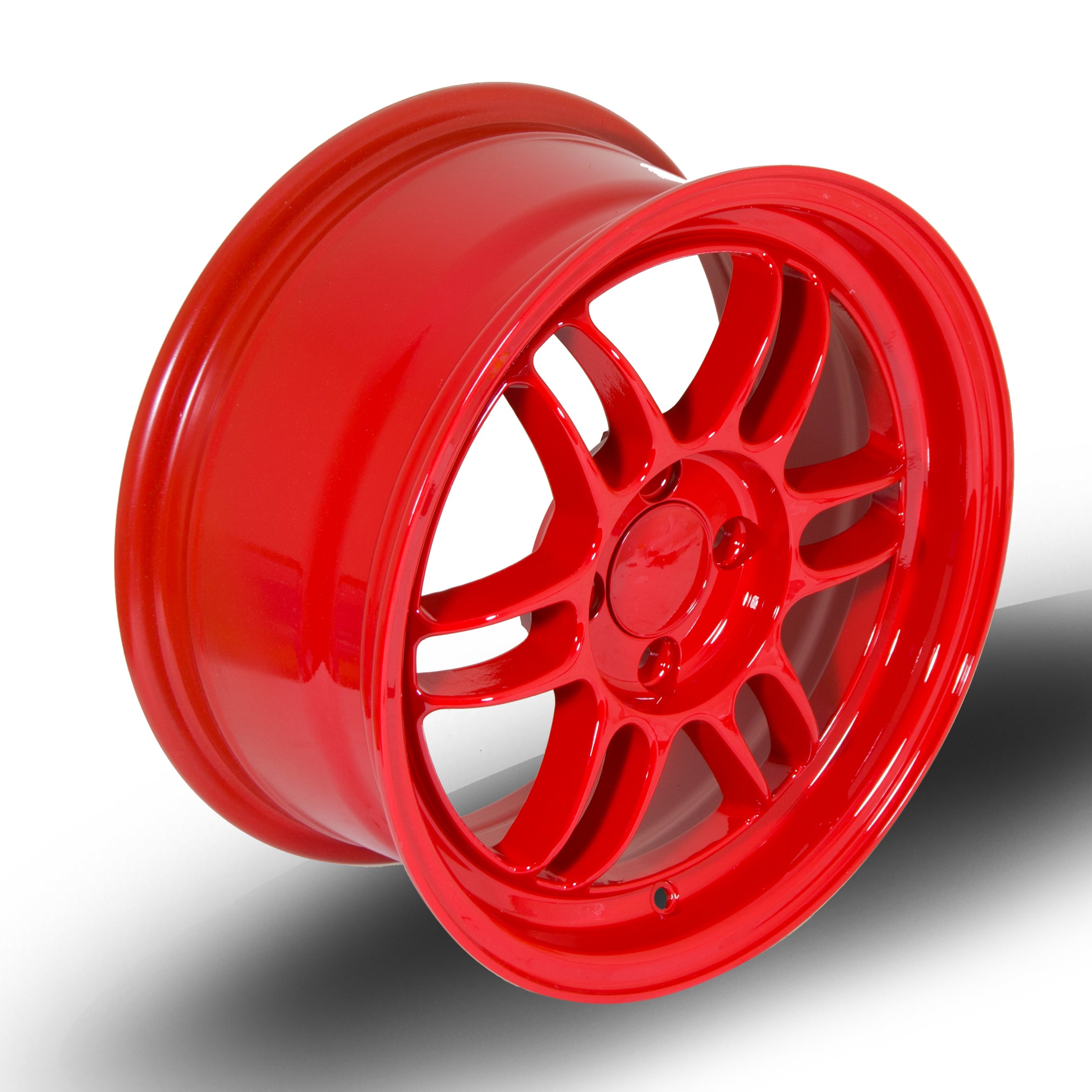 356 Wheels TFS3, 15 x 7 inch, 4x100 PCD, ET38 in Red, Single Wheel