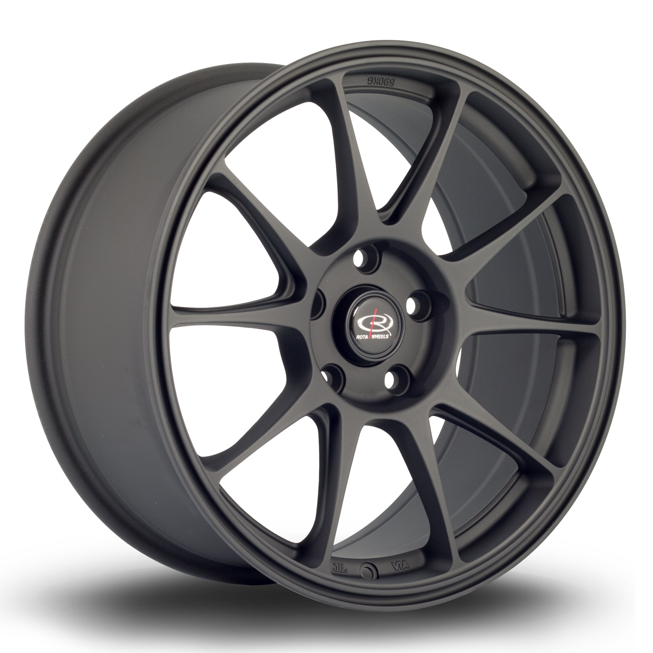 Rota Titan, 17 x 8 inch, 5x100 PCD, ET42 in Flat Black 2, Single Wheel