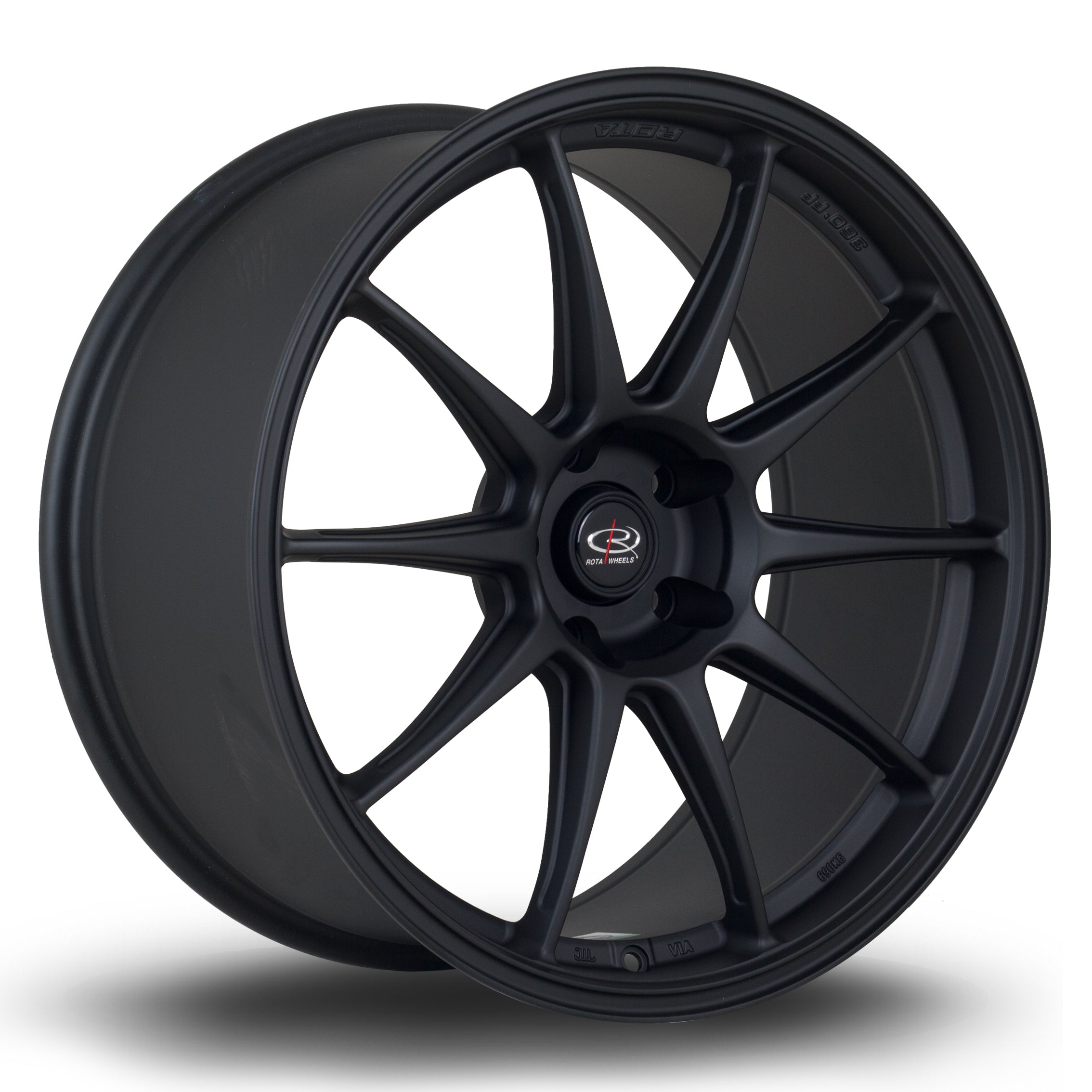 Rota Titan Plus, 19 x 9.5 inch, 5x114 PCD, ET22 in Flat Black 2, Single Wheel