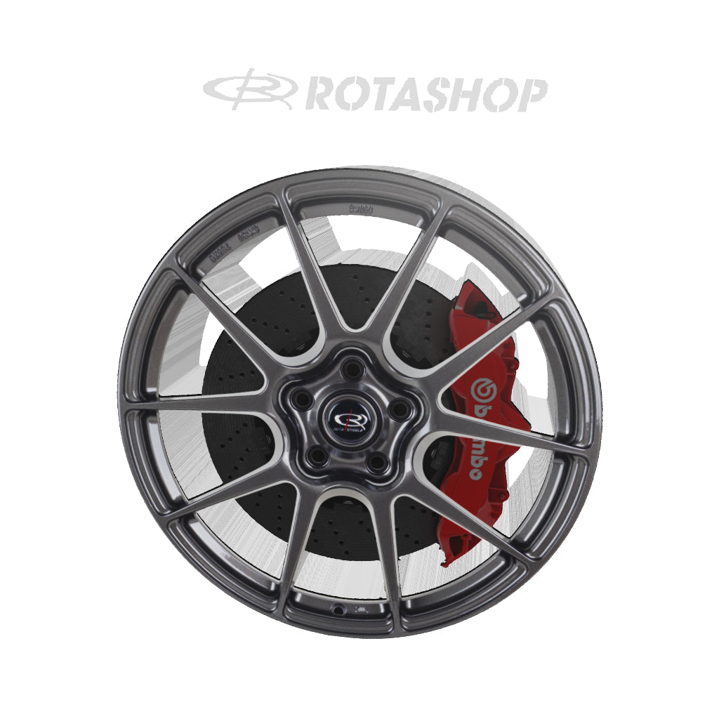Rota AR10, 19 x 8.5 inch, 5x114.3 PCD, ET44 in Gunmetal, Single Rim