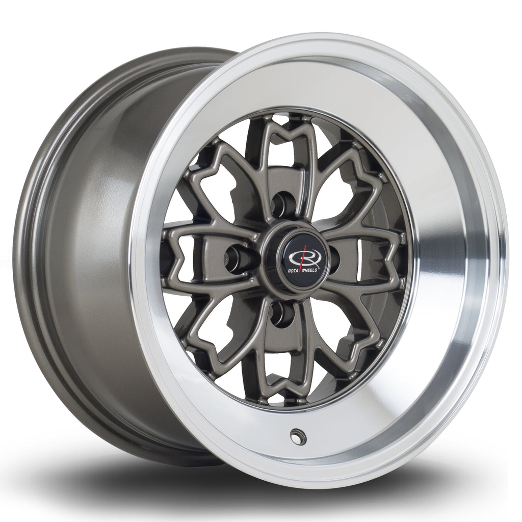 Rota ALEICA, 15 x 8 inch,4X114.3 PCD,ET0, BRONZE W/ POLISHED LIP - Rotashop