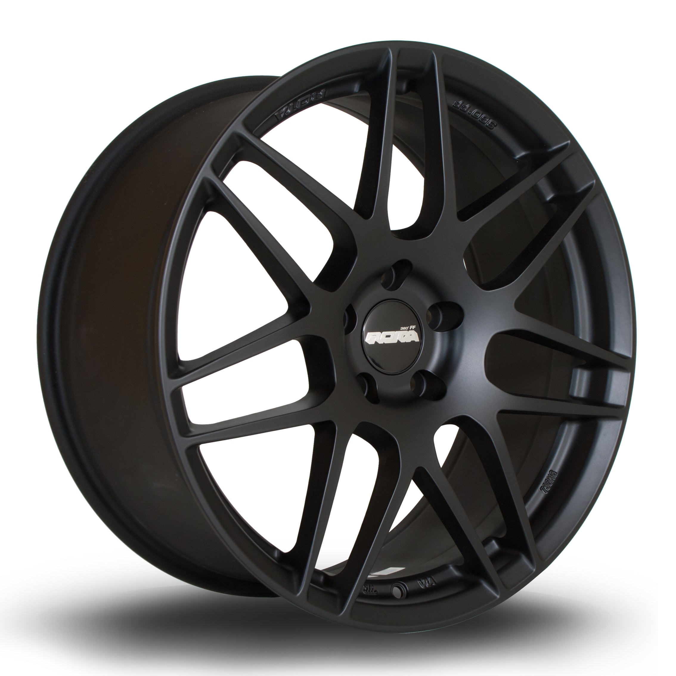 Rota FF01, 19 x 8.5 inch, 5120 PCD, ET45 Flat Black - Rotashop