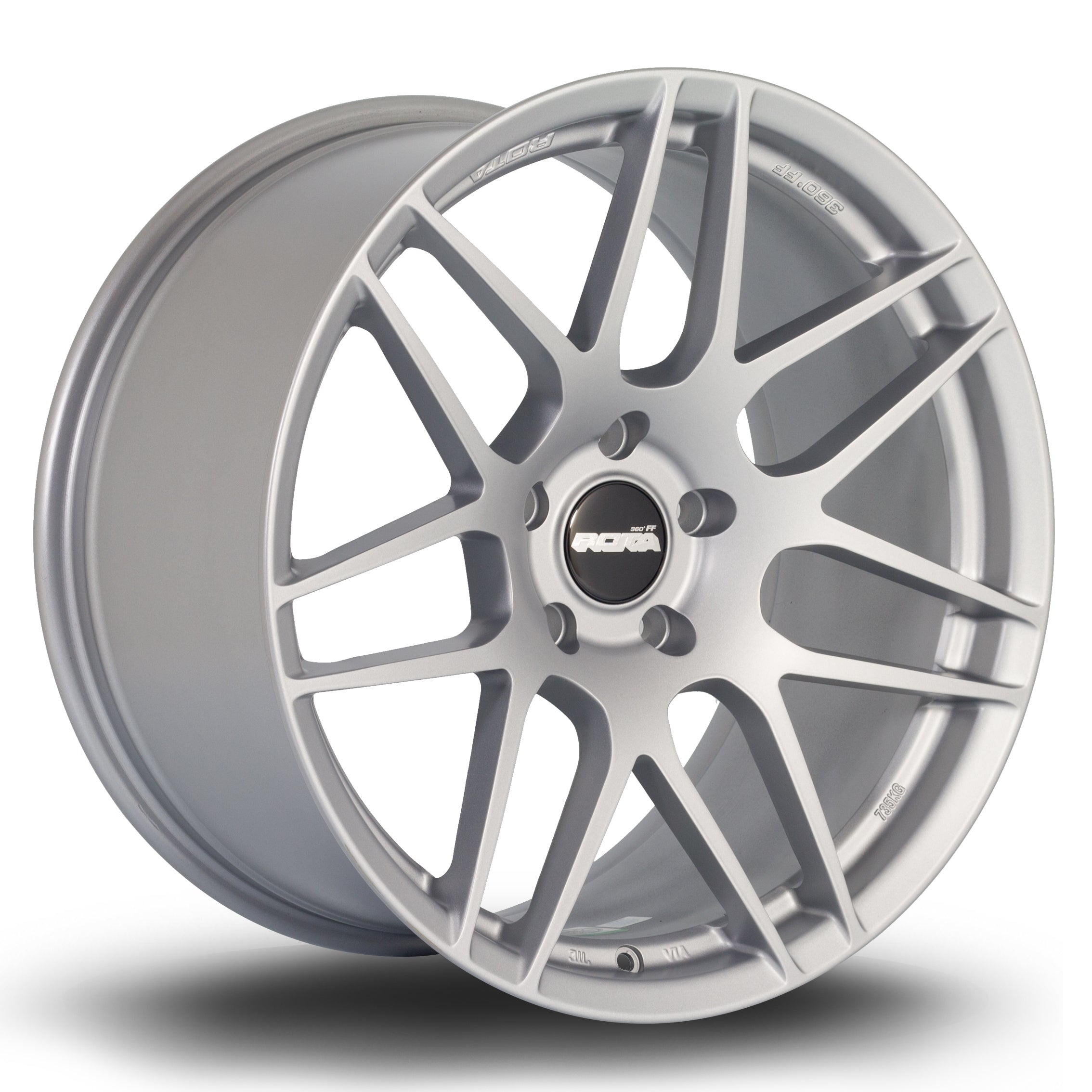 Rota FF02, 19 x 10 inch, 5120 PCD, ET43 Granite Silver - Rotashop