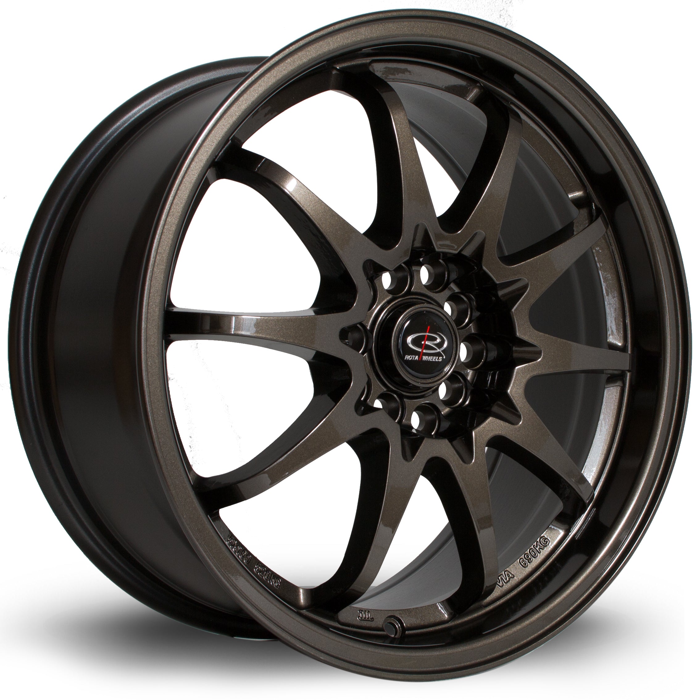 Rota Fight, 17 x 8 inch, 5100~5114 PCD, ET48 Gunmetal - Rotashop