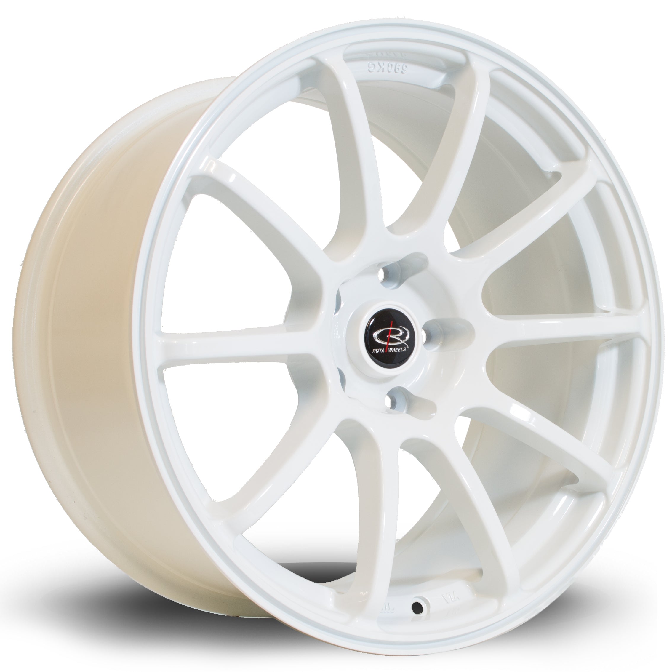 Rota Force,  18 x 9 inch, 5112 PCD,ET38 in White Single Rim
