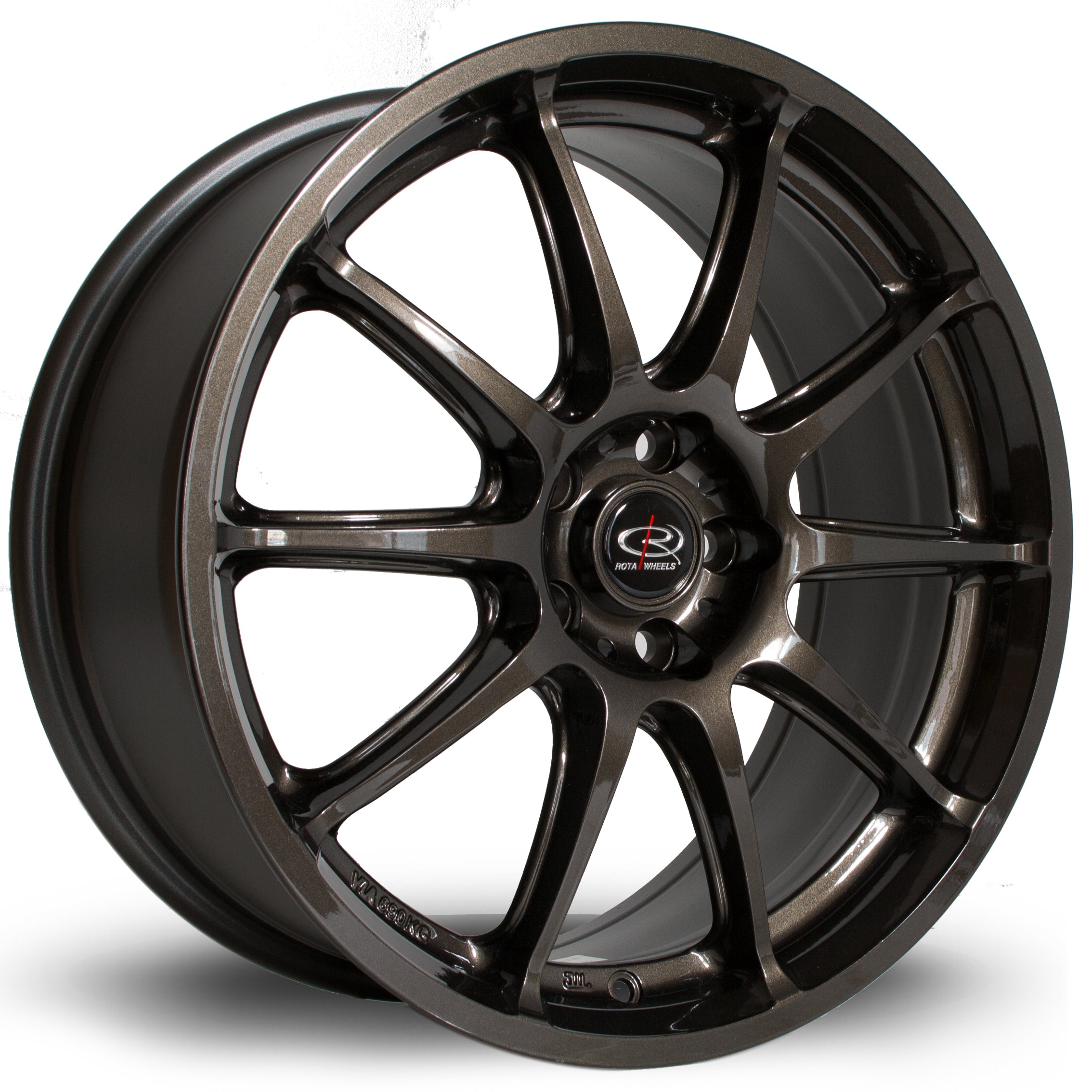 Rota Gra, 17 x 7.5 inch, 5100 PCD, ET48 Gunmetal - Rotashop